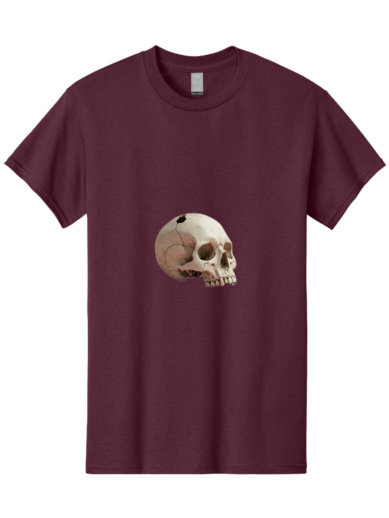 Human-Skull-1 Men'S Graphic Tee, 100% Cotton, Comfortable Casual Summer Wear, Machine Washable, Vintage Camera, Old Camera, Antique Camera, Black Camera, Classic Photography, Photography Equipment, Nostalgic Device, Film Camera, Camera Art Bap605 11