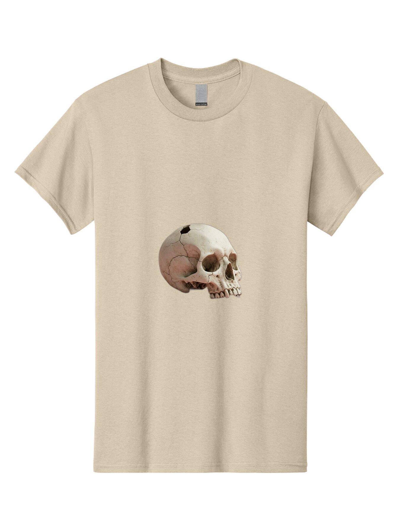 Human-Skull-1 Men'S Graphic Tee, 100% Cotton, Comfortable Casual Summer Wear, Machine Washable, Vintage Camera, Old Camera, Antique Camera, Black Camera, Classic Photography, Photography Equipment, Nostalgic Device, Film Camera, Camera Art Bap605 4