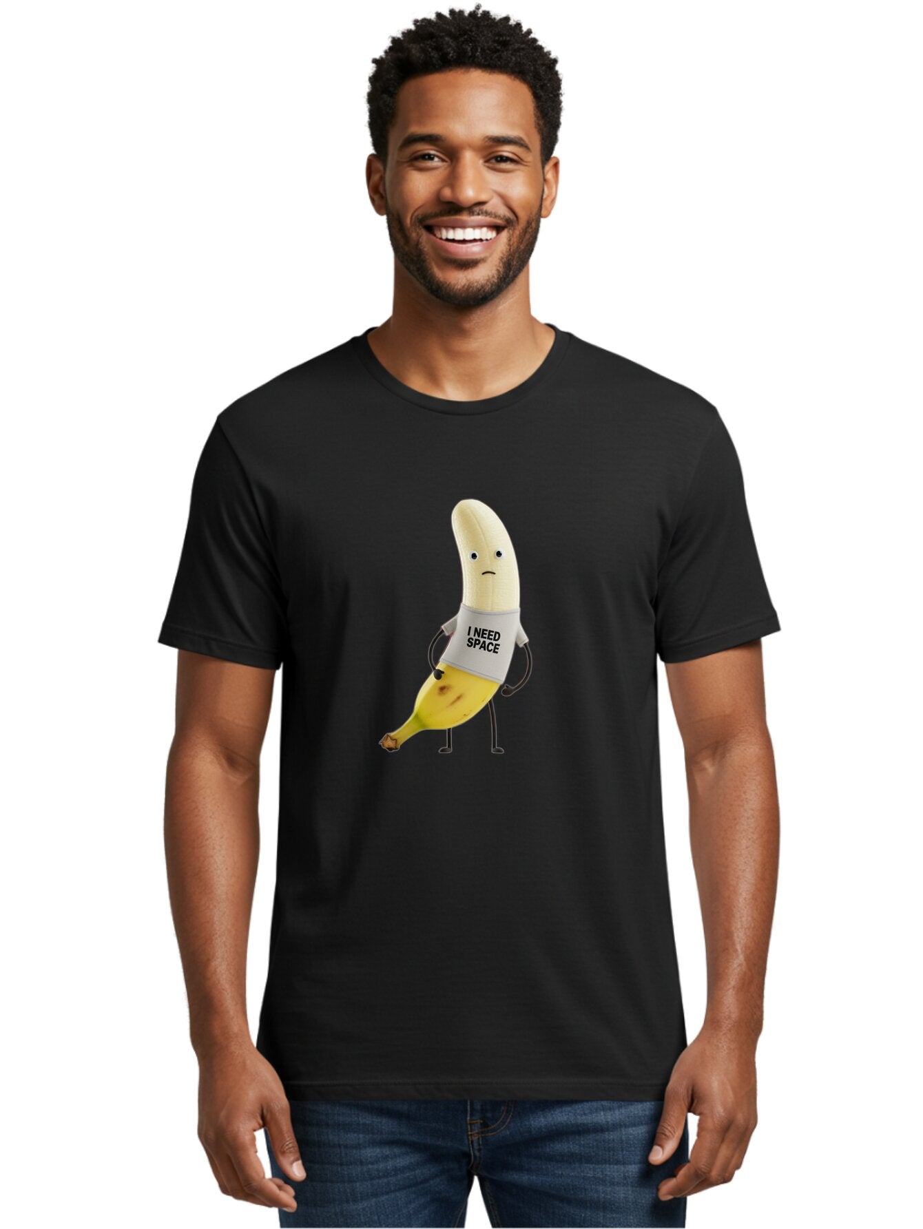I-Need-Space-Banana Men'S Graphic Tee, 100% Cotton, Comfortable Casual Summer Wear, Machine Washable, Vintage Camera, Old Camera, Antique Camera, Black Camera, Classic Photography, Photography Equipment, Nostalgic Device, Film Camera, Bap607 21