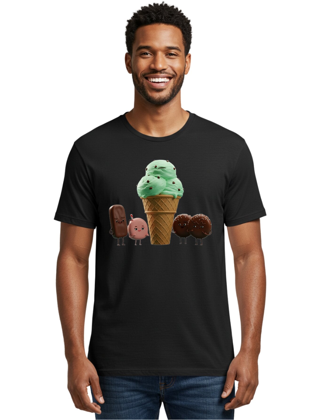Ice-Cream-Friends Men'S Graphic Tee, 100% Cotton, Comfortable Casual Summer Wear, Machine Washable, Vintage Camera, Old Camera, Antique Camera, Black Camera, Classic Photography, Photography Equipment, Nostalgic Device, Film Camera, Camera Art Bap609 26