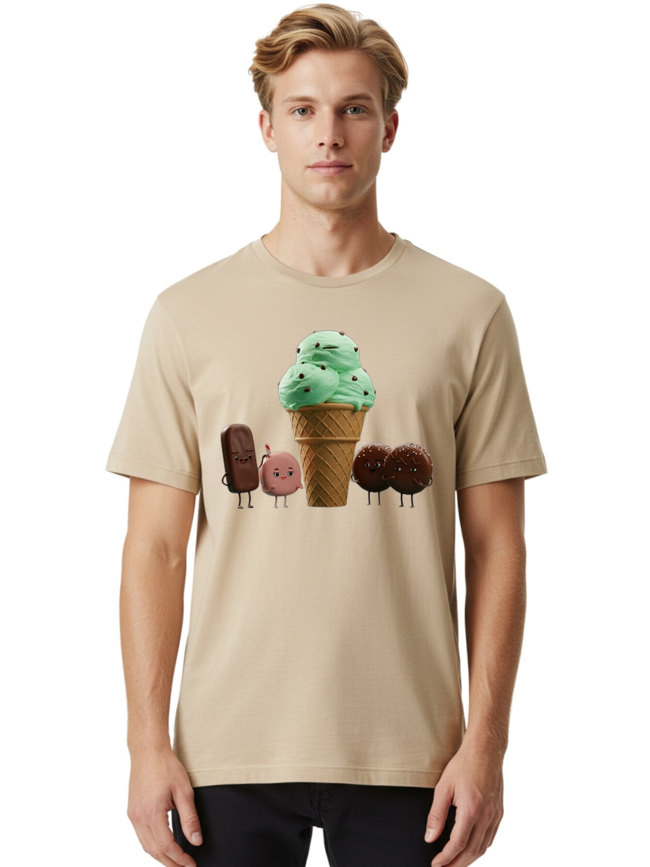 Ice-Cream-Friends Men'S Graphic Tee, 100% Cotton, Comfortable Casual Summer Wear, Machine Washable, Vintage Camera, Old Camera, Antique Camera, Black Camera, Classic Photography, Photography Equipment, Nostalgic Device, Film Camera, Camera Art Bap609 21