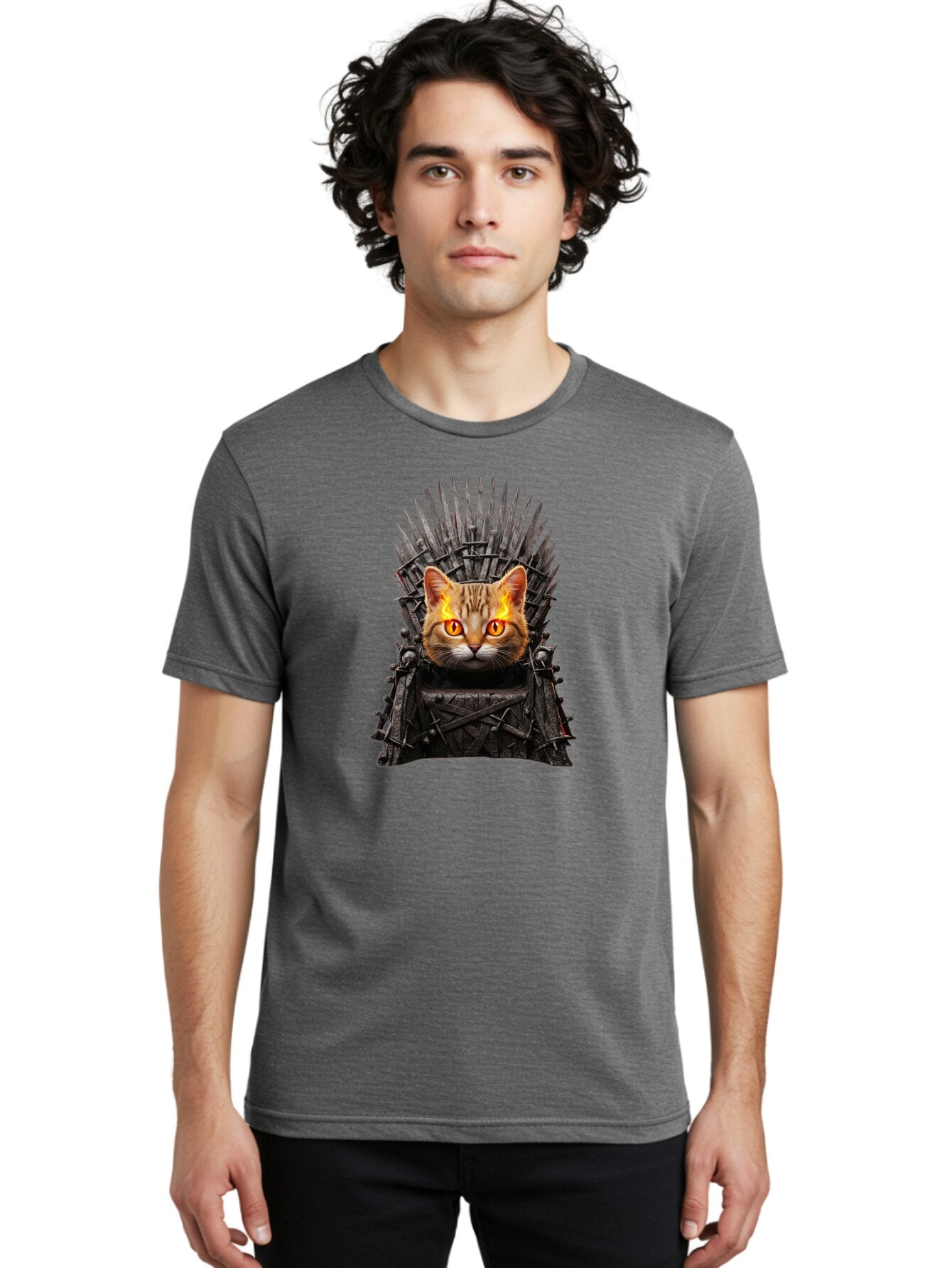 Iron-Throne-Cat-1 Men'S Graphic Tee, 100% Cotton, Comfortable Casual Summer Wear, Machine Washable, Vintage Camera, Old Camera, Antique Camera, Black Camera, Classic Photography, Photography Equipment, Nostalgic Device, Film Camera, Camera Art Bap613 20