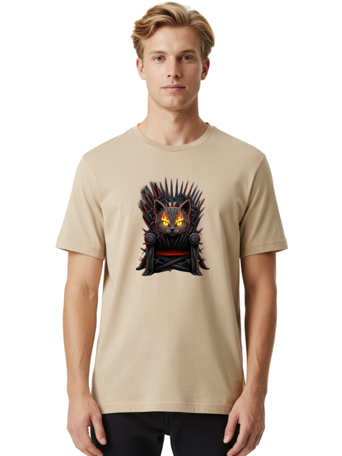Iron-Throne-Cat-5 Men'S Graphic Tee, 100% Cotton, Comfortable Casual Summer Wear, Machine Washable, Vintage Camera, Old Camera, Antique Camera, Black Camera, Classic Photography, Photography Equipment, Nostalgic Device, Film Camera, Camera Art Bap617 16