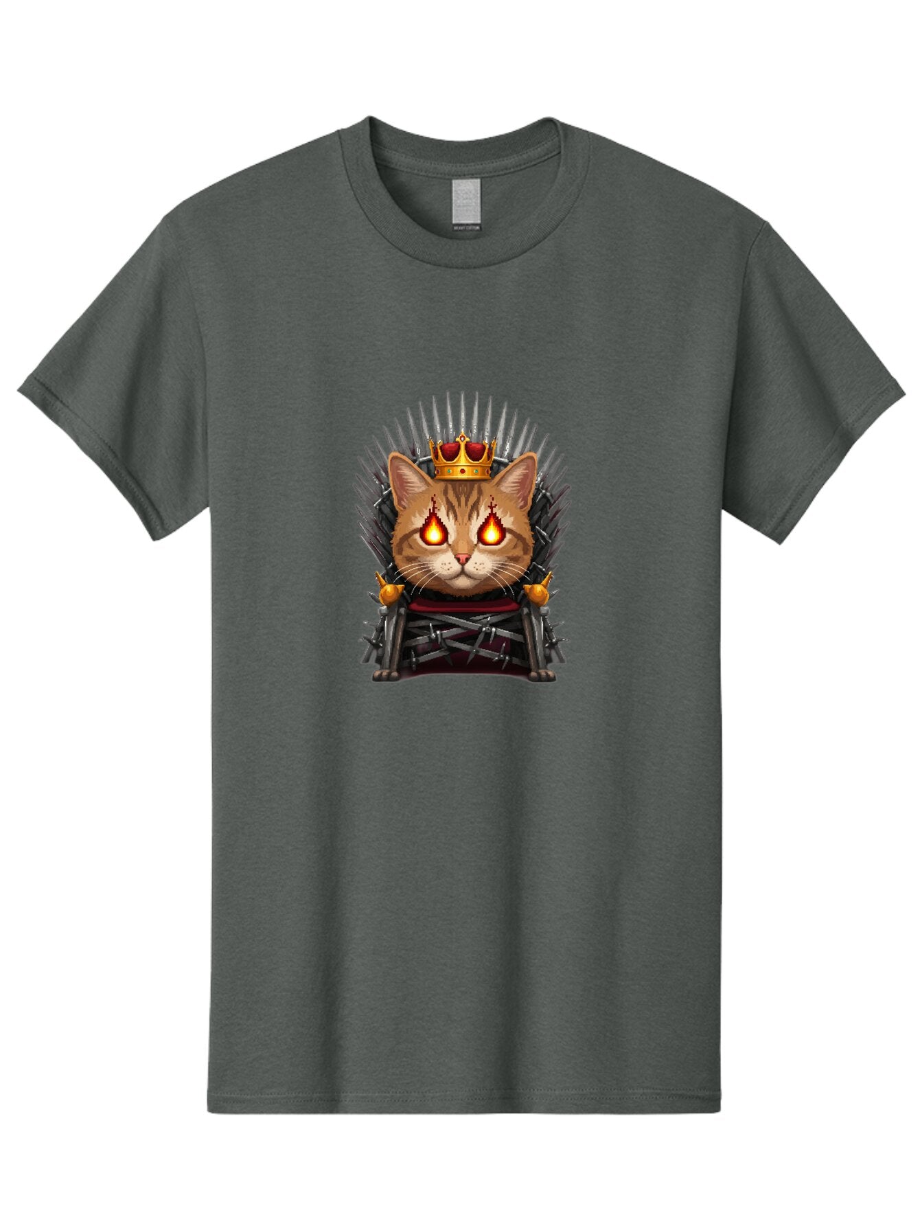 Iron-Throne-Cat-7 Men'S Graphic Tee, 100% Cotton, Comfortable Casual Summer Wear, Machine Washable, Vintage Camera, Old Camera, Antique Camera, Black Camera, Classic Photography, Photography Equipment, Nostalgic Device, Film Camera, Camera Art Bap619