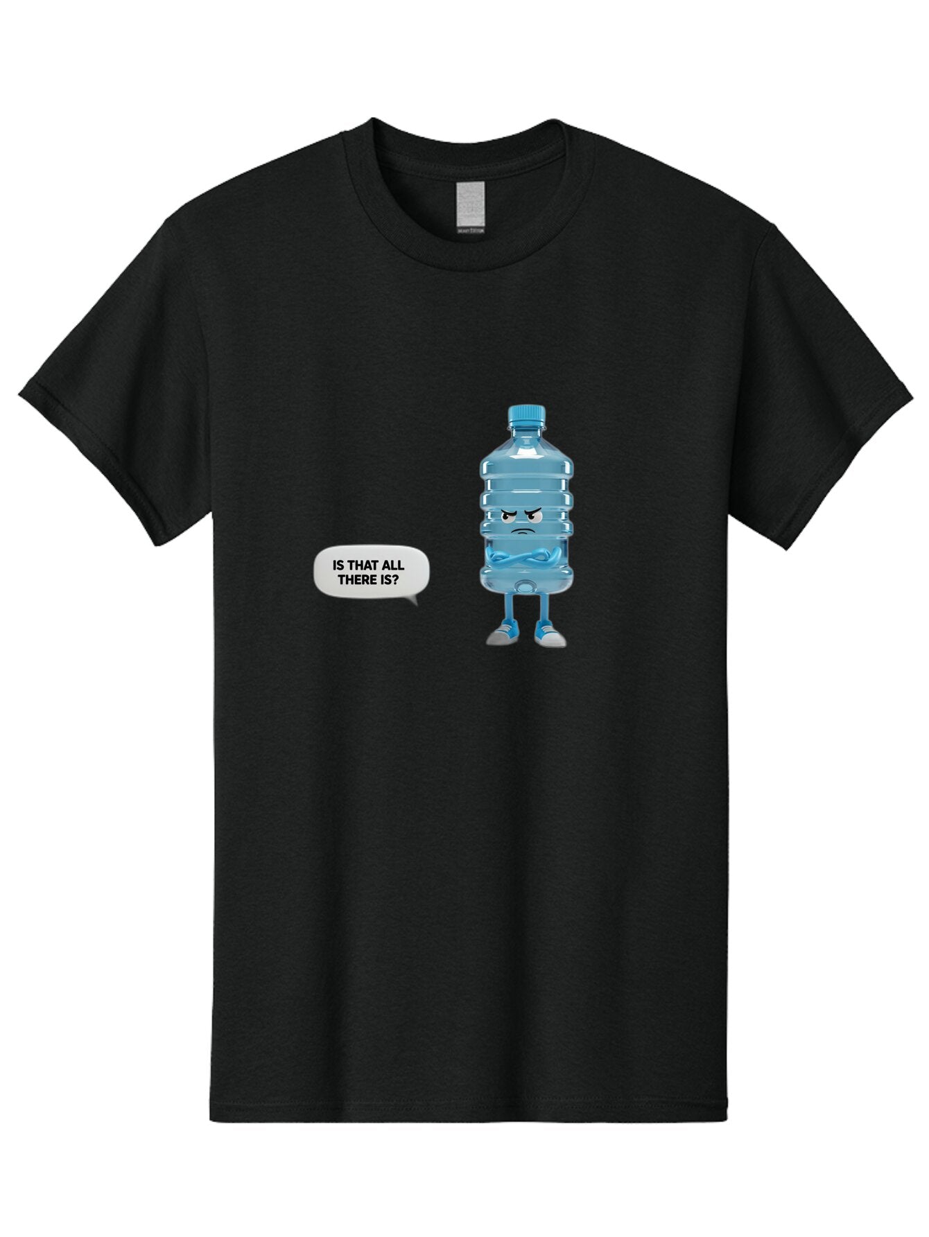 Is-That-All-There-Is-Water-Bottle Men'S Graphic Tee, 100% Cotton, Comfortable Casual Summer Wear, Machine Washable, Vintage Camera, Old Camera, Antique Camera, Black Camera, Classic Photography, Photography Equipment, Nostalgic Device, Bap621 13