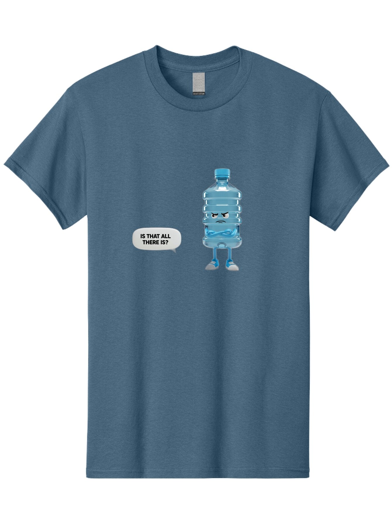 Is-That-All-There-Is-Water-Bottle Men'S Graphic Tee, 100% Cotton, Comfortable Casual Summer Wear, Machine Washable, Vintage Camera, Old Camera, Antique Camera, Black Camera, Classic Photography, Photography Equipment, Nostalgic Device, Bap621 8