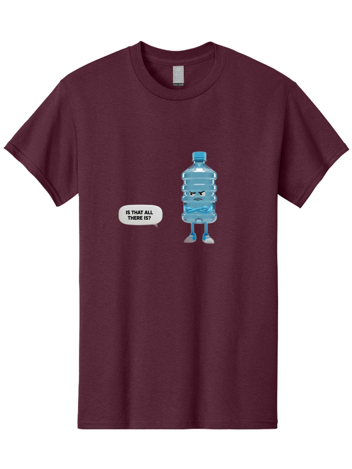 Is-That-All-There-Is-Water-Bottle Men'S Graphic Tee, 100% Cotton, Comfortable Casual Summer Wear, Machine Washable, Vintage Camera, Old Camera, Antique Camera, Black Camera, Classic Photography, Photography Equipment, Nostalgic Device, Bap621 11