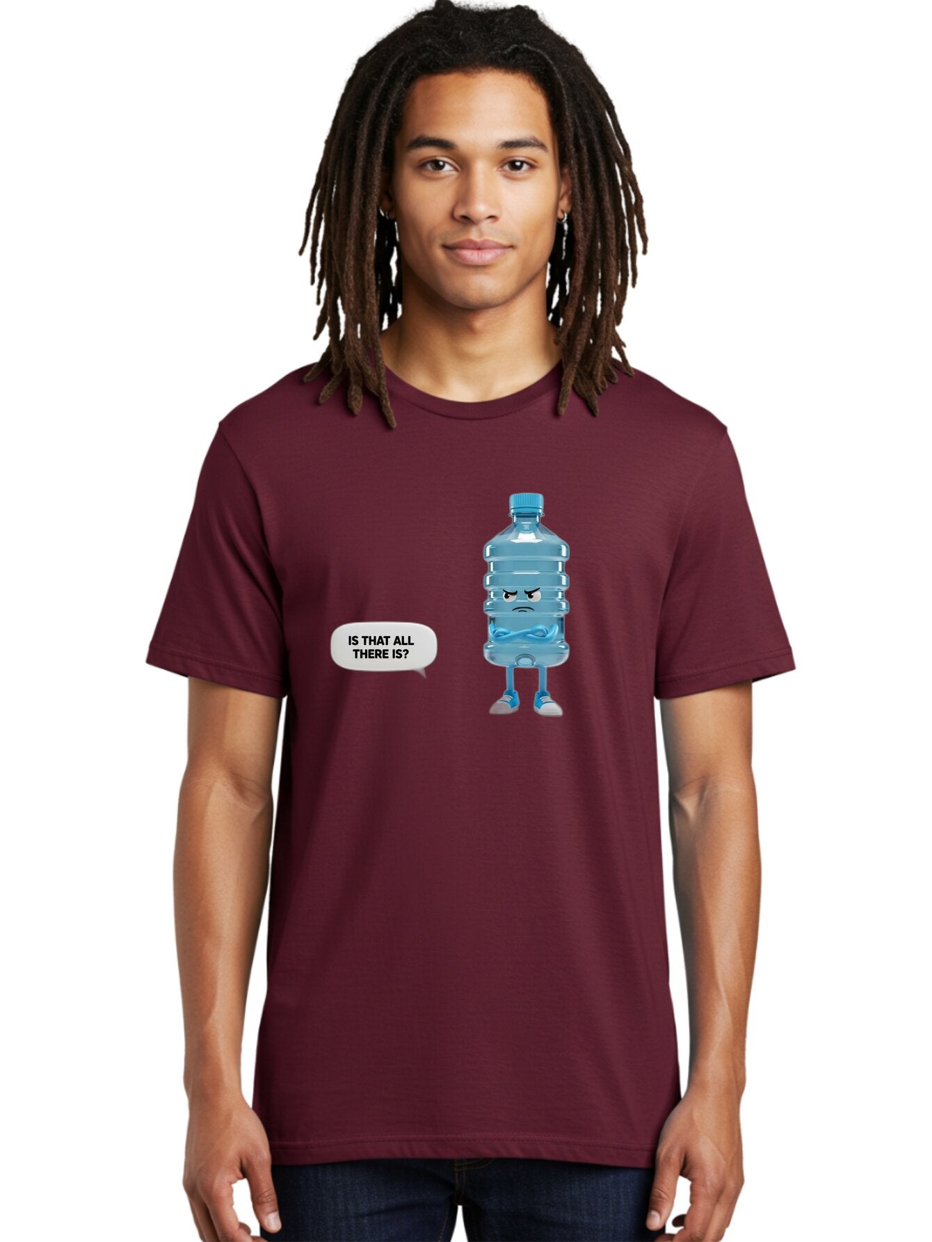 Is-That-All-There-Is-Water-Bottle Men'S Graphic Tee, 100% Cotton, Comfortable Casual Summer Wear, Machine Washable, Vintage Camera, Old Camera, Antique Camera, Black Camera, Classic Photography, Photography Equipment, Nostalgic Device, Bap621 27