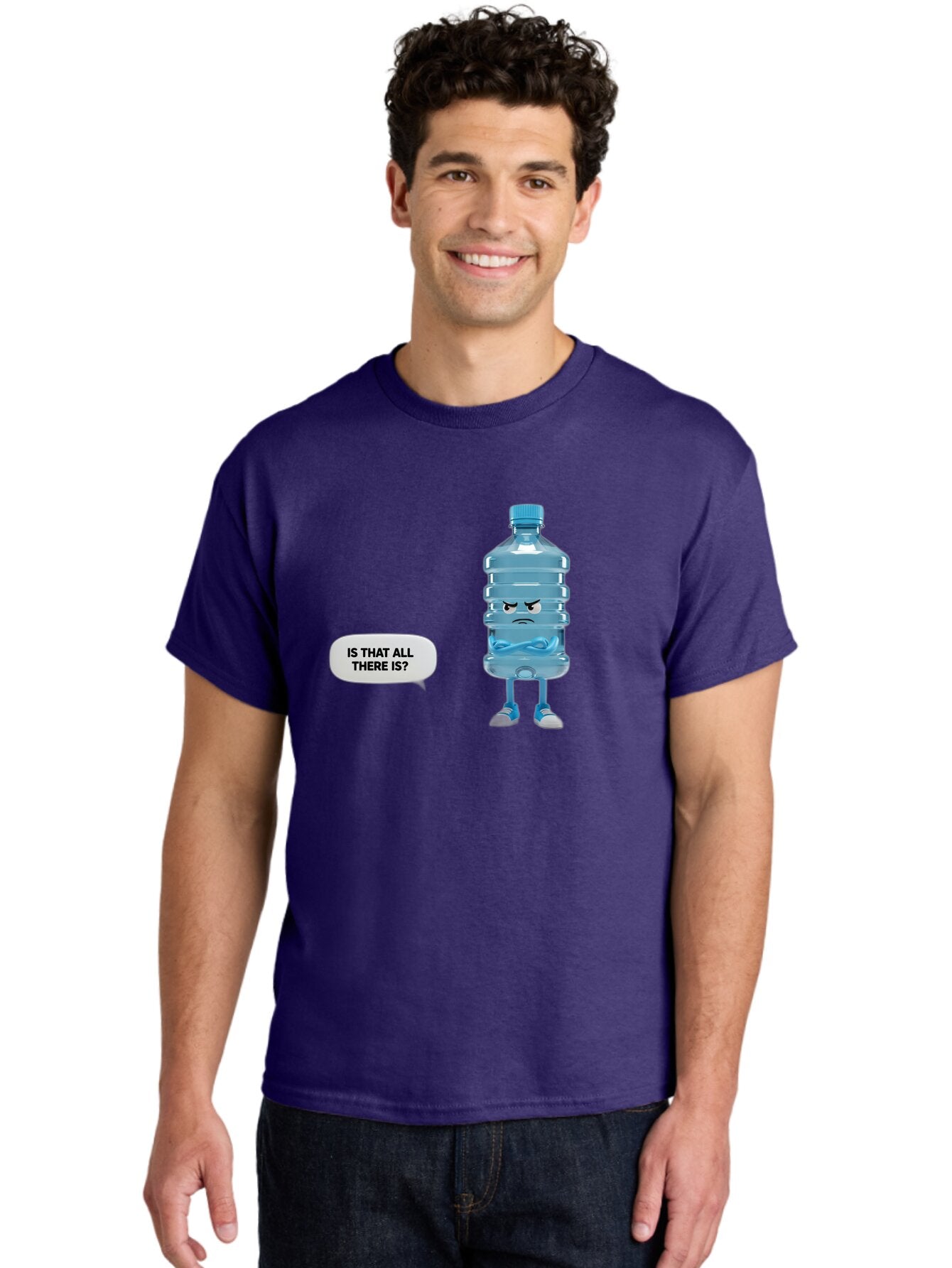 Is-That-All-There-Is-Water-Bottle Men'S Graphic Tee, 100% Cotton, Comfortable Casual Summer Wear, Machine Washable, Vintage Camera, Old Camera, Antique Camera, Black Camera, Classic Photography, Photography Equipment, Nostalgic Device, Bap621 23