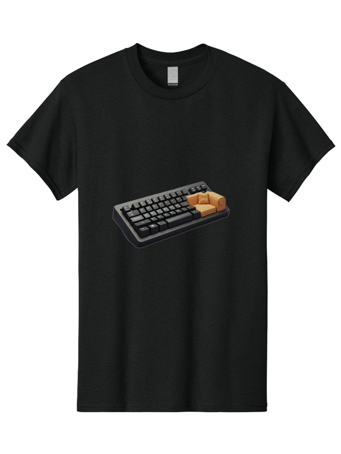 Keyboard-With-Sofa Men'S Graphic Tee, 100% Cotton, Comfortable Casual Summer Wear, Machine Washable, Vintage Camera, Old Camera, Antique Camera, Black Camera, Classic Photography, Photography Equipment, Nostalgic Device, Film Camera, Bap629 7