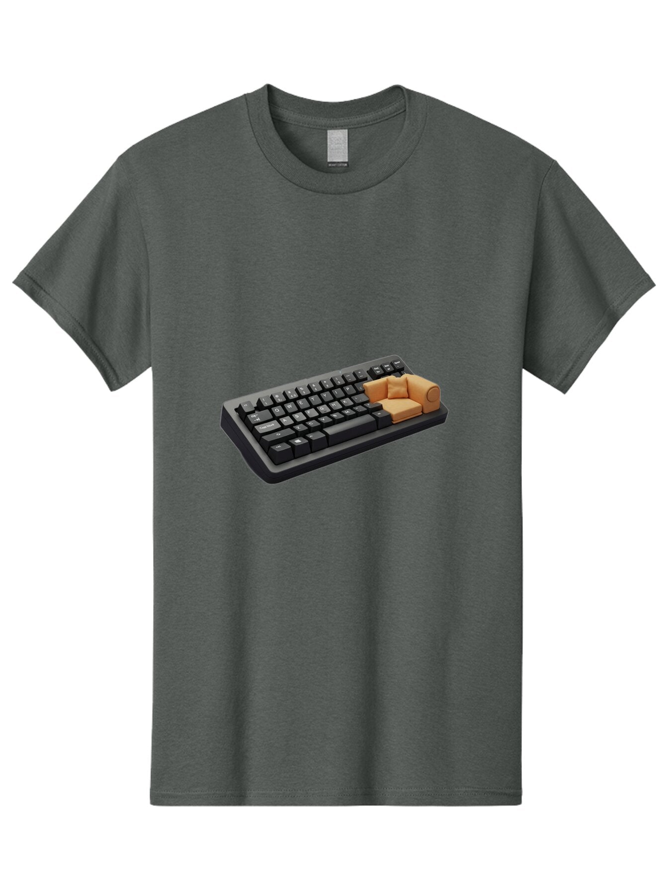 Keyboard-With-Sofa Men'S Graphic Tee, 100% Cotton, Comfortable Casual Summer Wear, Machine Washable, Vintage Camera, Old Camera, Antique Camera, Black Camera, Classic Photography, Photography Equipment, Nostalgic Device, Film Camera, Bap629