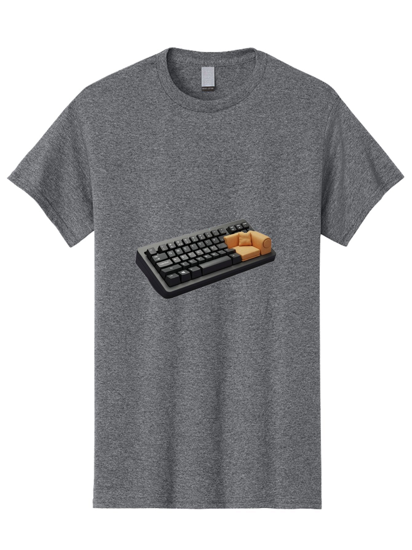 Keyboard-With-Sofa Men'S Graphic Tee, 100% Cotton, Comfortable Casual Summer Wear, Machine Washable, Vintage Camera, Old Camera, Antique Camera, Black Camera, Classic Photography, Photography Equipment, Nostalgic Device, Film Camera, Bap629