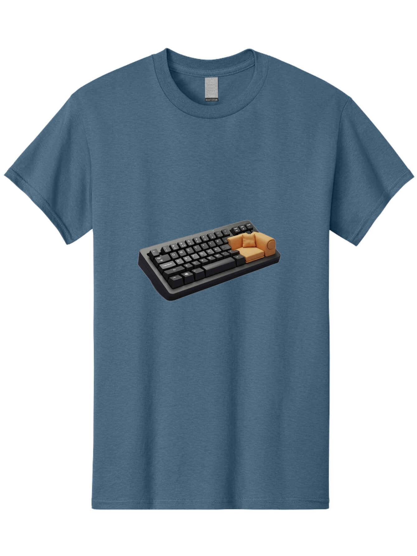 Keyboard-With-Sofa Men'S Graphic Tee, 100% Cotton, Comfortable Casual Summer Wear, Machine Washable, Vintage Camera, Old Camera, Antique Camera, Black Camera, Classic Photography, Photography Equipment, Nostalgic Device, Film Camera, Bap629 3