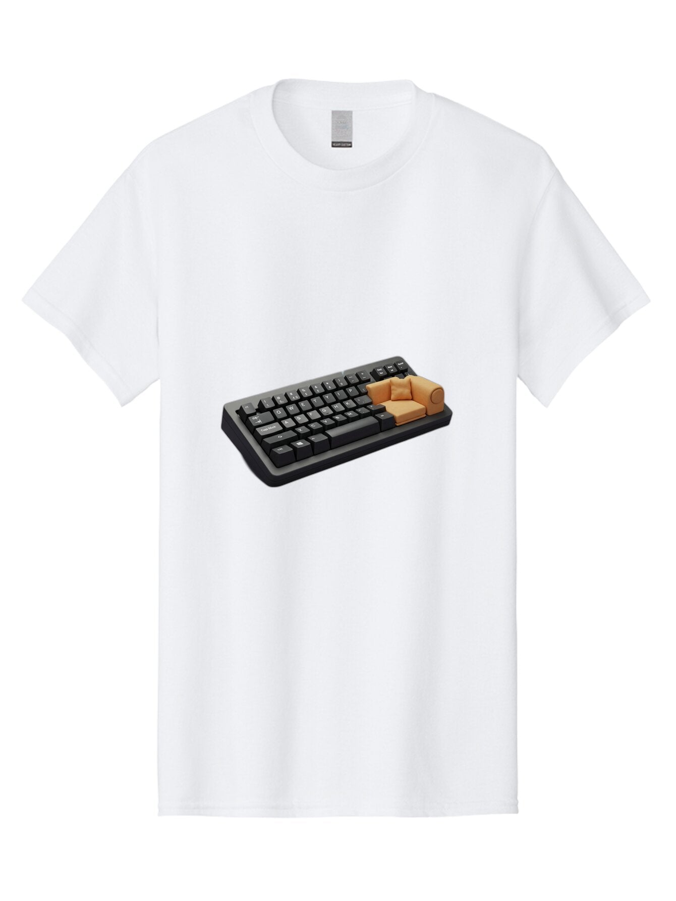Keyboard-With-Sofa Men'S Graphic Tee, 100% Cotton, Comfortable Casual Summer Wear, Machine Washable, Vintage Camera, Old Camera, Antique Camera, Black Camera, Classic Photography, Photography Equipment, Nostalgic Device, Film Camera, Bap629 13