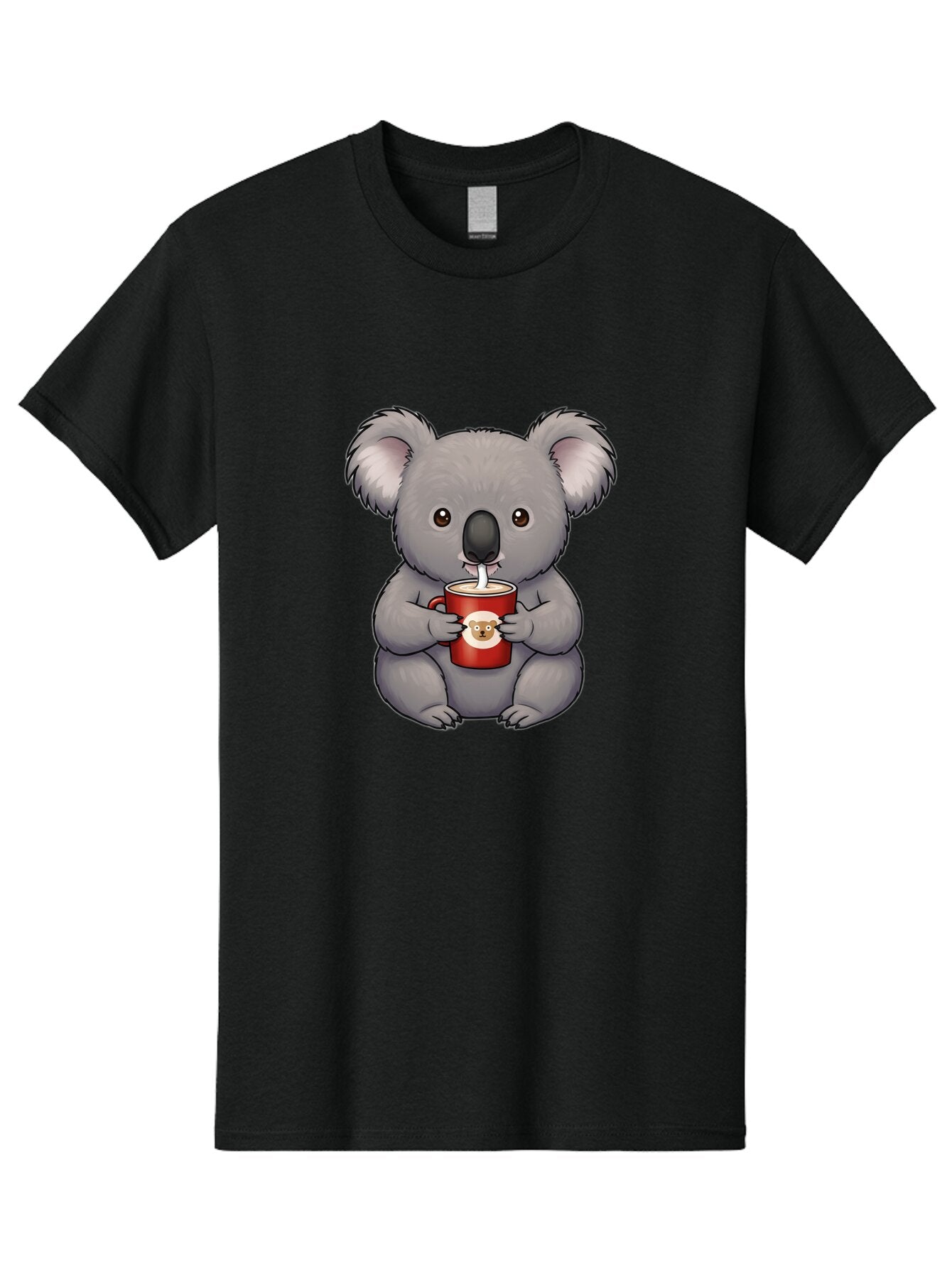 Koala-Drinking-Coffee Men'S Graphic Tee, 100% Cotton, Comfortable Casual Summer Wear, Machine Washable, Vintage Camera, Old Camera, Antique Camera, Black Camera, Classic Photography, Photography Equipment, Nostalgic Device, Film Camera, Bap636 12