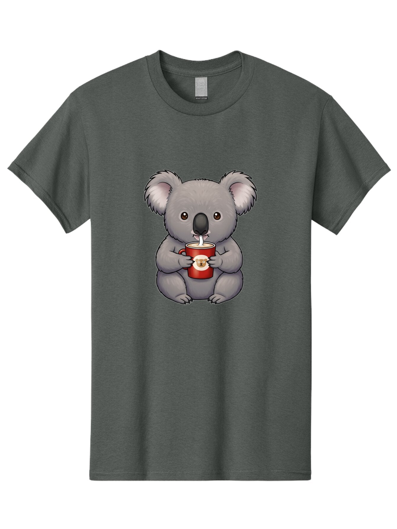 Koala-Drinking-Coffee Men'S Graphic Tee, 100% Cotton, Comfortable Casual Summer Wear, Machine Washable, Vintage Camera, Old Camera, Antique Camera, Black Camera, Classic Photography, Photography Equipment, Nostalgic Device, Film Camera, Bap636 15