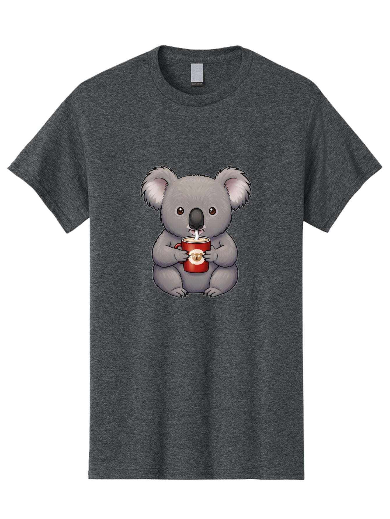 Koala-Drinking-Coffee Men'S Graphic Tee, 100% Cotton, Comfortable Casual Summer Wear, Machine Washable, Vintage Camera, Old Camera, Antique Camera, Black Camera, Classic Photography, Photography Equipment, Nostalgic Device, Film Camera, Bap636 8