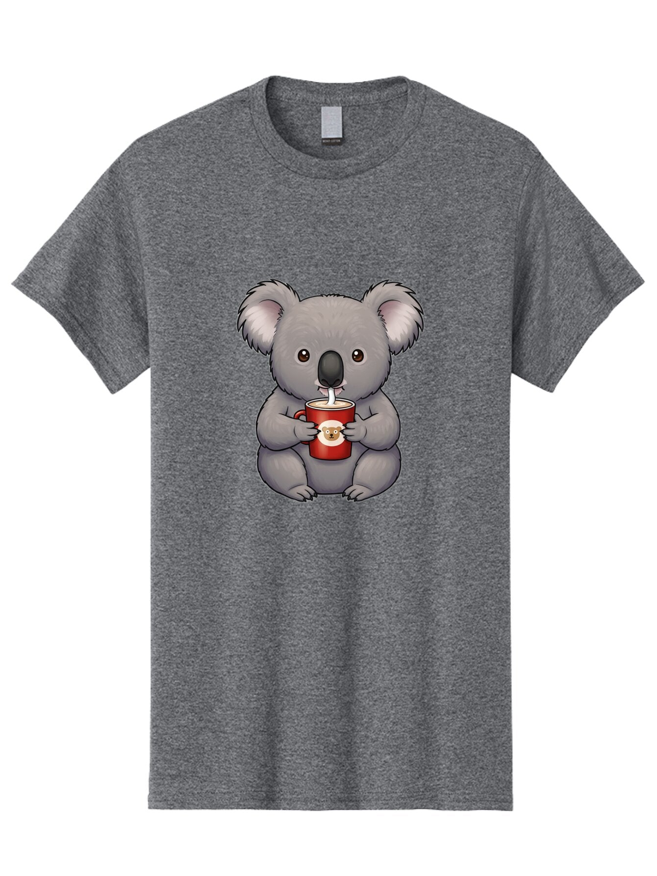 Koala-Drinking-Coffee Men'S Graphic Tee, 100% Cotton, Comfortable Casual Summer Wear, Machine Washable, Vintage Camera, Old Camera, Antique Camera, Black Camera, Classic Photography, Photography Equipment, Nostalgic Device, Film Camera, Bap636 4