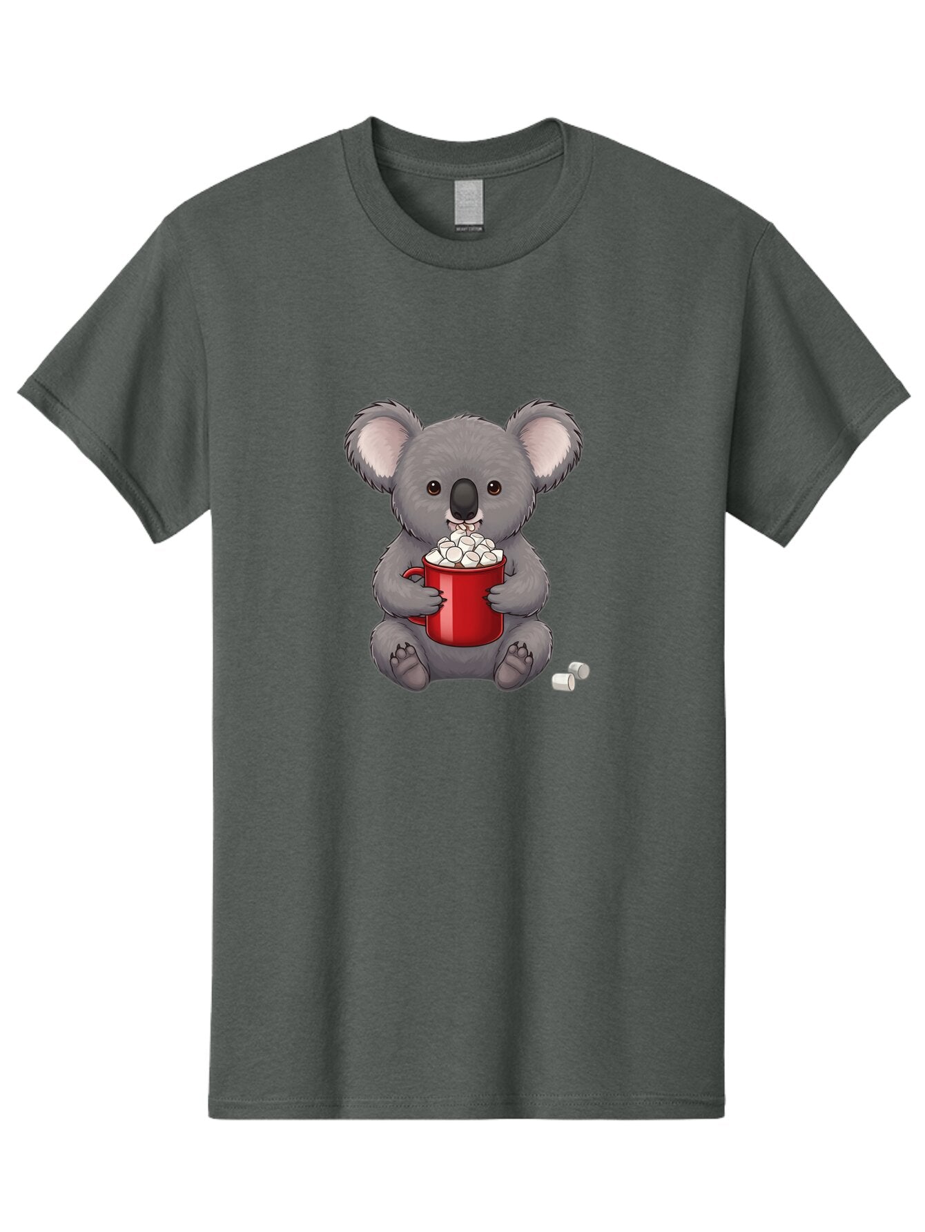 Koala-Drinking-Hot-Chocolate-1 Men'S Graphic Tee, 100% Cotton, Comfortable Casual Summer Wear, Machine Washable, Vintage Camera, Old Camera, Antique Camera, Black Camera, Classic Photography, Photography Equipment, Nostalgic Device, Bap637 5