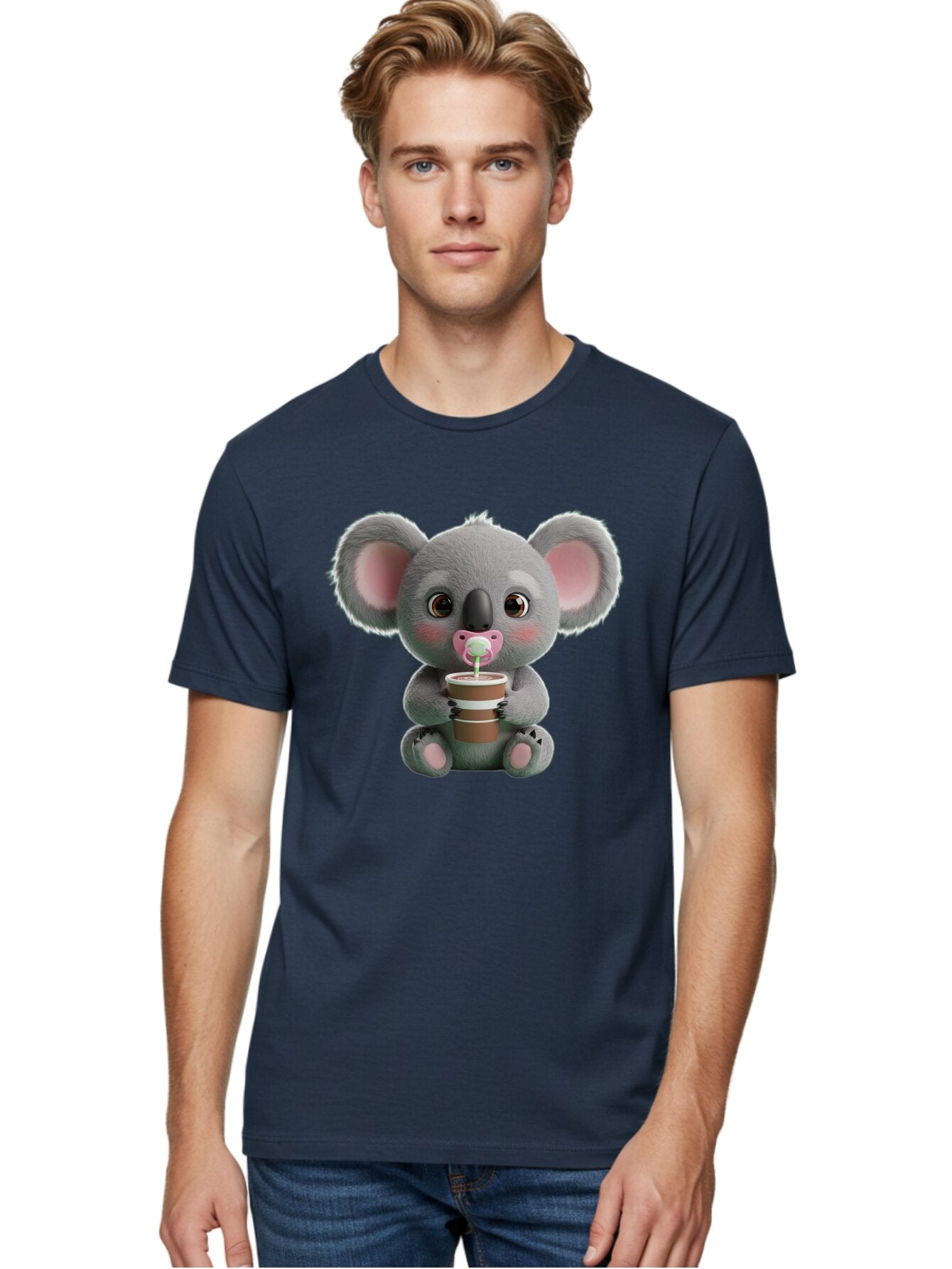 Koala-With-Coffee-Cup Men'S Graphic Tee, 100% Cotton, Comfortable Casual Summer Wear, Machine Washable, Vintage Camera, Old Camera, Antique Camera, Black Camera, Classic Photography, Photography Equipment, Nostalgic Device, Film Camera, Bap642 18