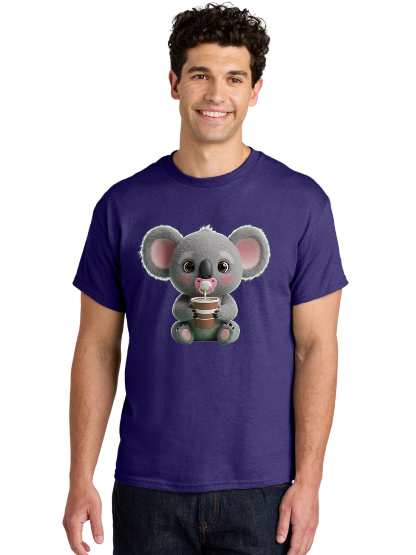 Koala-With-Coffee-Cup Men'S Graphic Tee, 100% Cotton, Comfortable Casual Summer Wear, Machine Washable, Vintage Camera, Old Camera, Antique Camera, Black Camera, Classic Photography, Photography Equipment, Nostalgic Device, Film Camera, Bap642 16