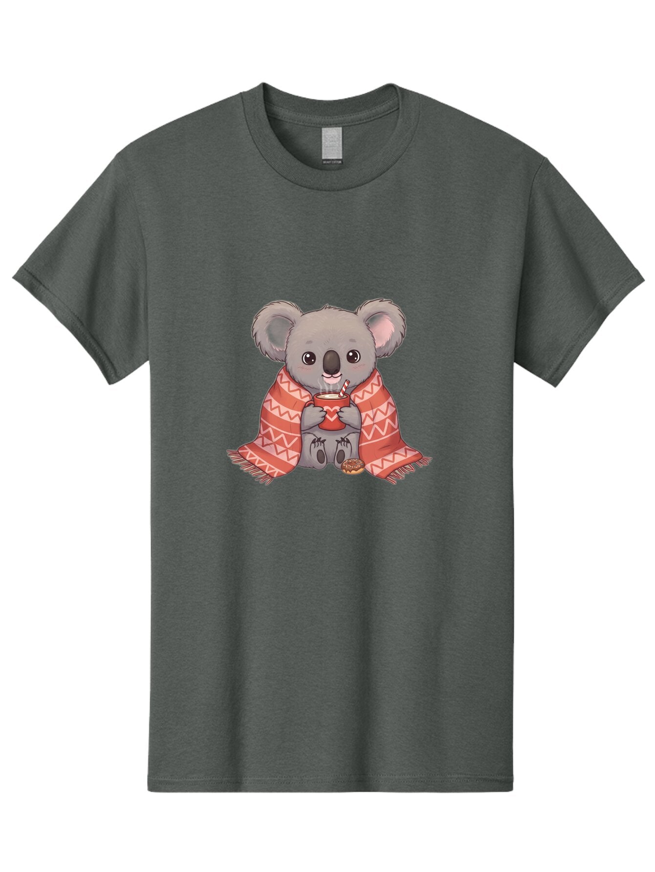 Koala-With-Heart-Mug Men'S Graphic Tee, 100% Cotton, Comfortable Casual Summer Wear, Machine Washable, Vintage Camera, Old Camera, Antique Camera, Black Camera, Classic Photography, Photography Equipment, Nostalgic Device, Film Camera, Bap643 4