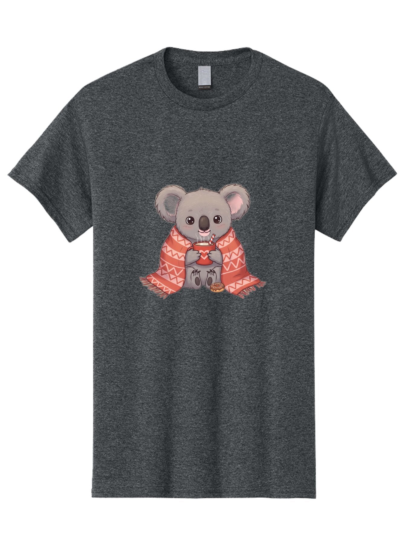Koala-With-Heart-Mug Men'S Graphic Tee, 100% Cotton, Comfortable Casual Summer Wear, Machine Washable, Vintage Camera, Old Camera, Antique Camera, Black Camera, Classic Photography, Photography Equipment, Nostalgic Device, Film Camera, Bap643