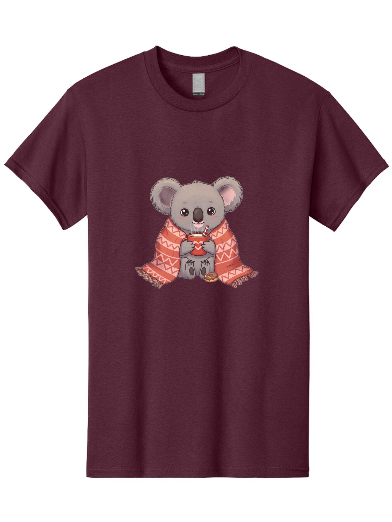Koala-With-Heart-Mug Men'S Graphic Tee, 100% Cotton, Comfortable Casual Summer Wear, Machine Washable, Vintage Camera, Old Camera, Antique Camera, Black Camera, Classic Photography, Photography Equipment, Nostalgic Device, Film Camera, Bap643 3