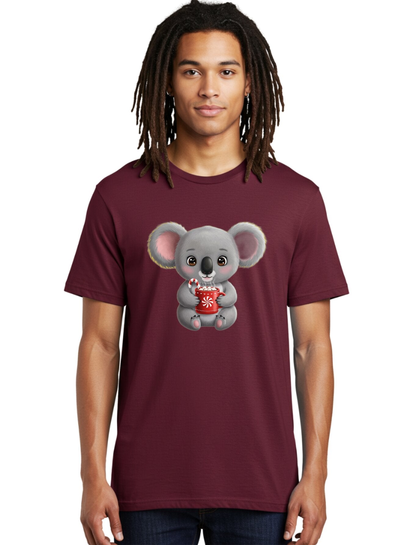 Koala-With-Red-Mug Men'S Graphic Tee, 100% Cotton, Comfortable Casual Summer Wear, Machine Washable, Vintage Camera, Old Camera, Antique Camera, Black Camera, Classic Photography, Photography Equipment, Nostalgic Device, Film Camera, Bap645 26