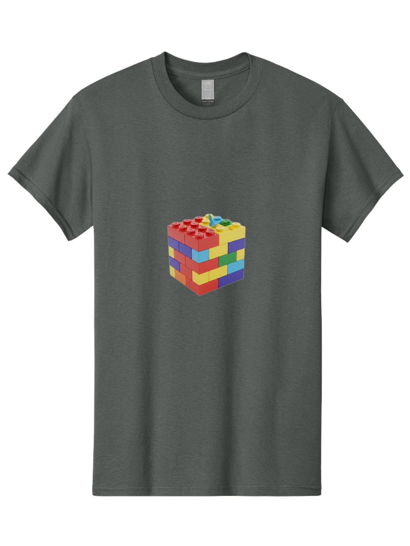 Lego-Cube Men'S Graphic Tee, 100% Cotton, Comfortable Casual Summer Wear, Machine Washable, Vintage Camera, Old Camera, Antique Camera, Black Camera, Classic Photography, Photography Equipment, Nostalgic Device, Film Camera, Camera Art Bap664