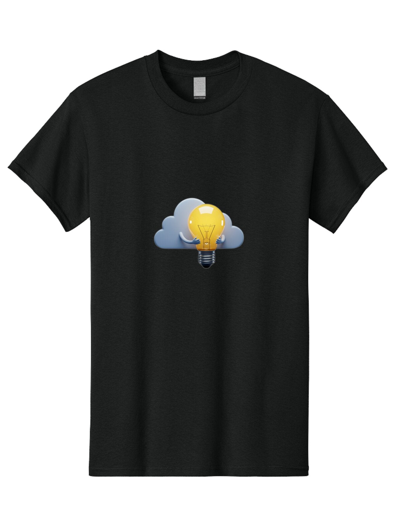 Light-Bulb-Cloud Men'S Graphic Tee, 100% Cotton, Comfortable Casual Summer Wear, Machine Washable, Vintage Camera, Old Camera, Antique Camera, Black Camera, Classic Photography, Photography Equipment, Nostalgic Device, Film Camera, Camera Art Bap667 4
