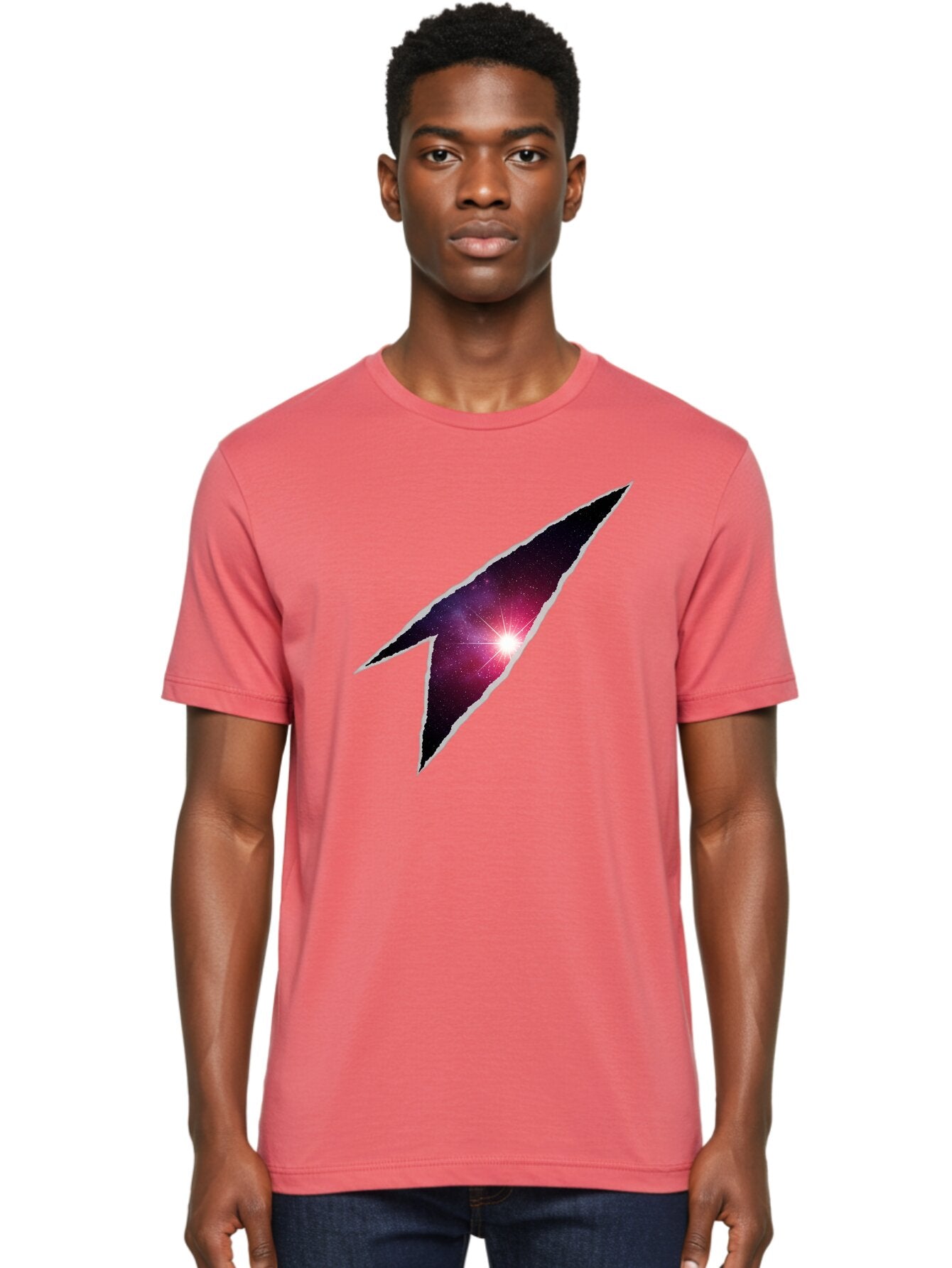Lightning-Bolt-Galaxy Men'S Graphic Tee, 100% Cotton, Comfortable Casual Summer Wear, Machine Washable, Vintage Camera, Old Camera, Antique Camera, Black Camera, Classic Photography, Photography Equipment, Nostalgic Device, Film Camera, Bap670 24