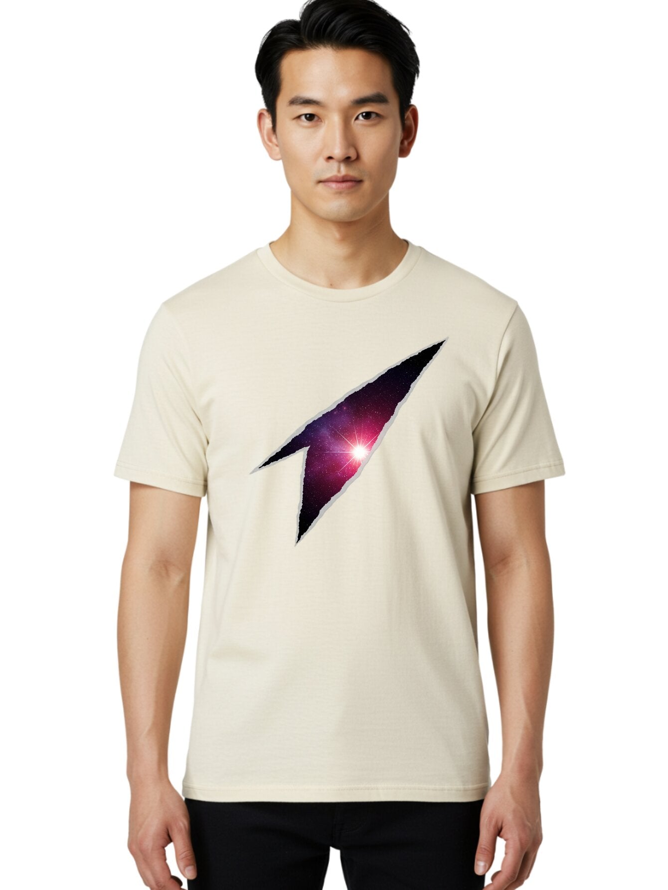 Lightning-Bolt-Galaxy Men'S Graphic Tee, 100% Cotton, Comfortable Casual Summer Wear, Machine Washable, Vintage Camera, Old Camera, Antique Camera, Black Camera, Classic Photography, Photography Equipment, Nostalgic Device, Film Camera, Bap670 18