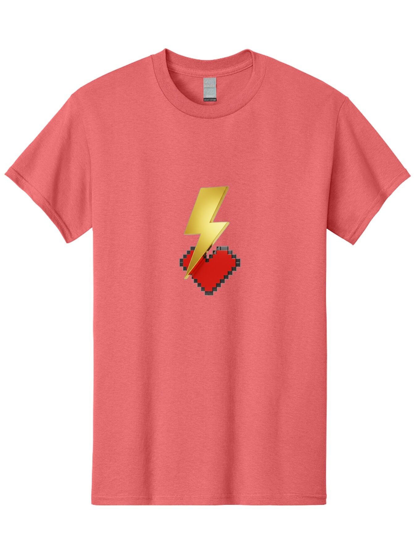 Lightning-Heart-1 Men'S Graphic Tee, 100% Cotton, Comfortable Casual Summer Wear, Machine Washable, Vintage Camera, Old Camera, Antique Camera, Black Camera, Classic Photography, Photography Equipment, Nostalgic Device, Film Camera, Camera Art Bap671