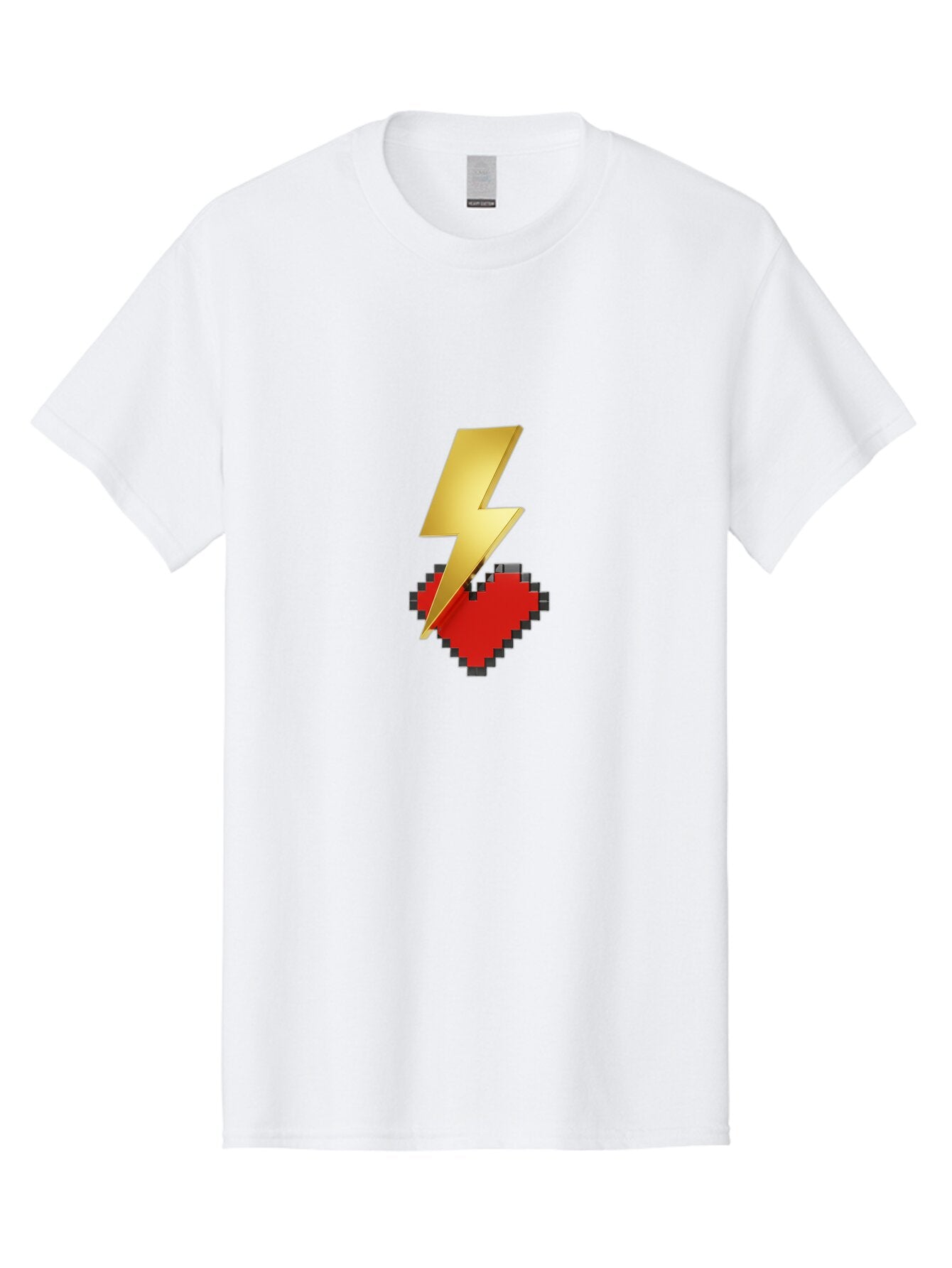 Lightning-Heart-1 Men'S Graphic Tee, 100% Cotton, Comfortable Casual Summer Wear, Machine Washable, Vintage Camera, Old Camera, Antique Camera, Black Camera, Classic Photography, Photography Equipment, Nostalgic Device, Film Camera, Camera Art Bap671 11