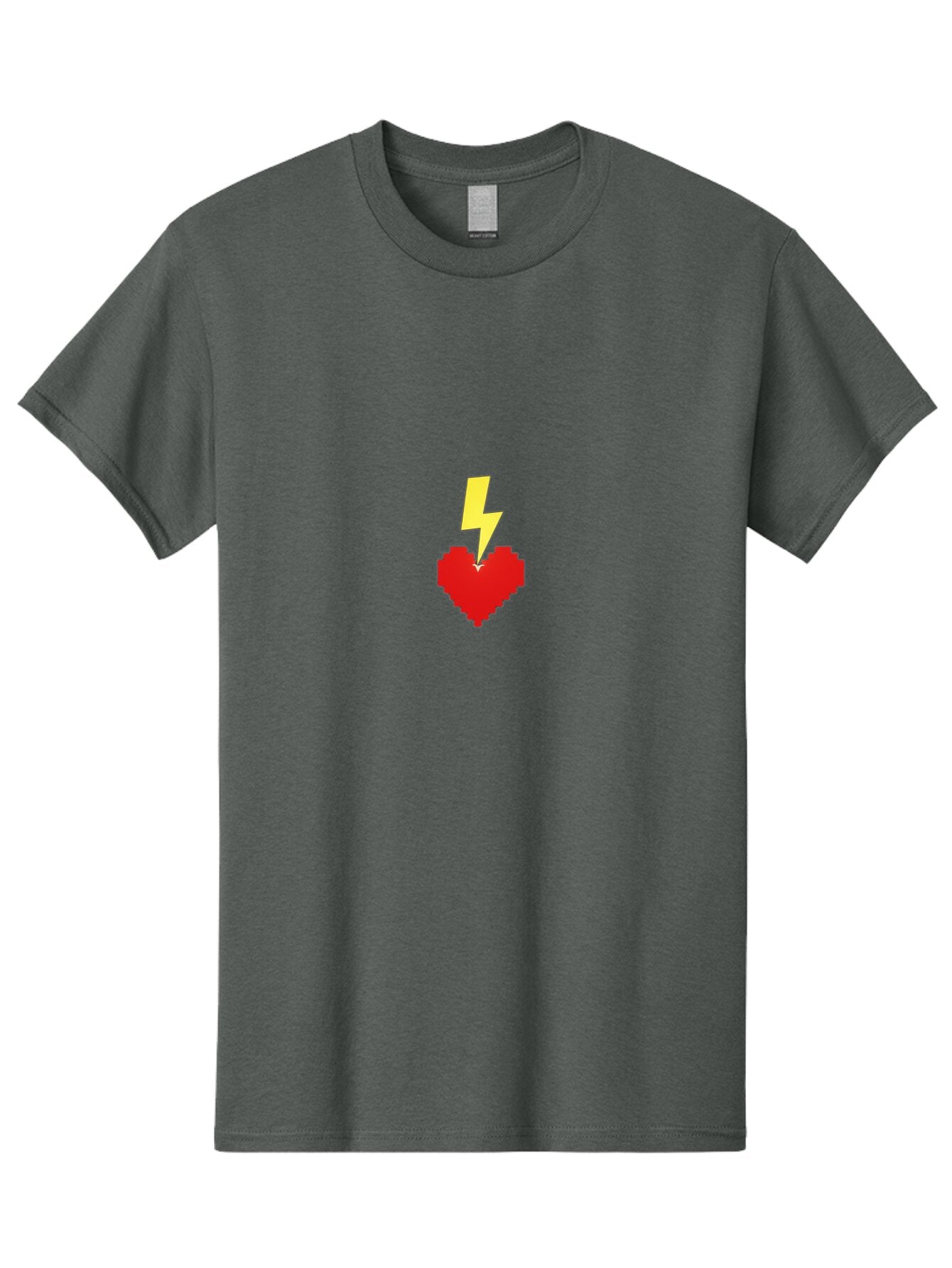Lightning-Heart-2 Men'S Graphic Tee, 100% Cotton, Comfortable Casual Summer Wear, Machine Washable, Vintage Camera, Old Camera, Antique Camera, Black Camera, Classic Photography, Photography Equipment, Nostalgic Device, Film Camera, Camera Art Bap672 8