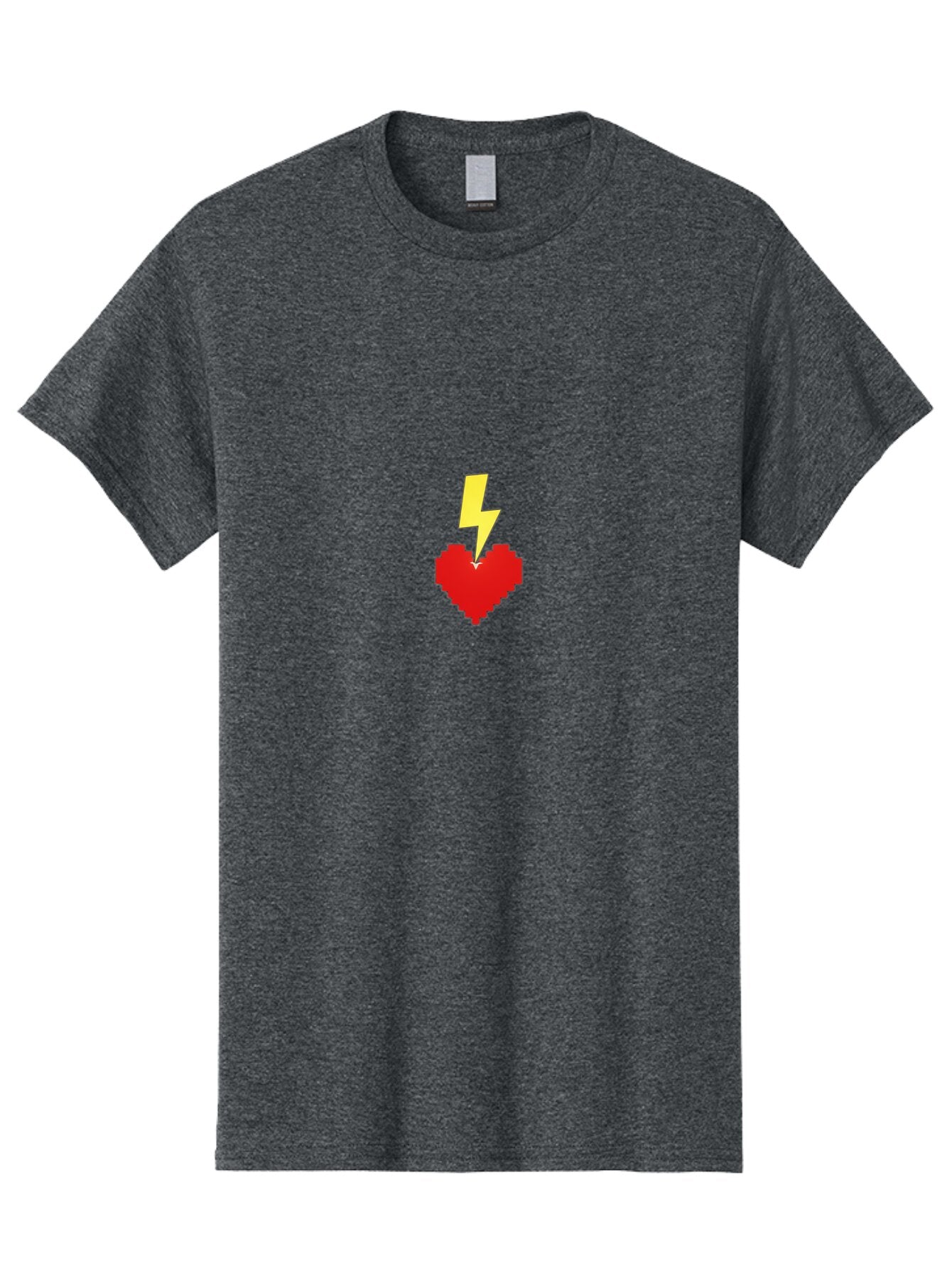 Lightning-Heart-2 Men'S Graphic Tee, 100% Cotton, Comfortable Casual Summer Wear, Machine Washable, Vintage Camera, Old Camera, Antique Camera, Black Camera, Classic Photography, Photography Equipment, Nostalgic Device, Film Camera, Camera Art Bap672 4