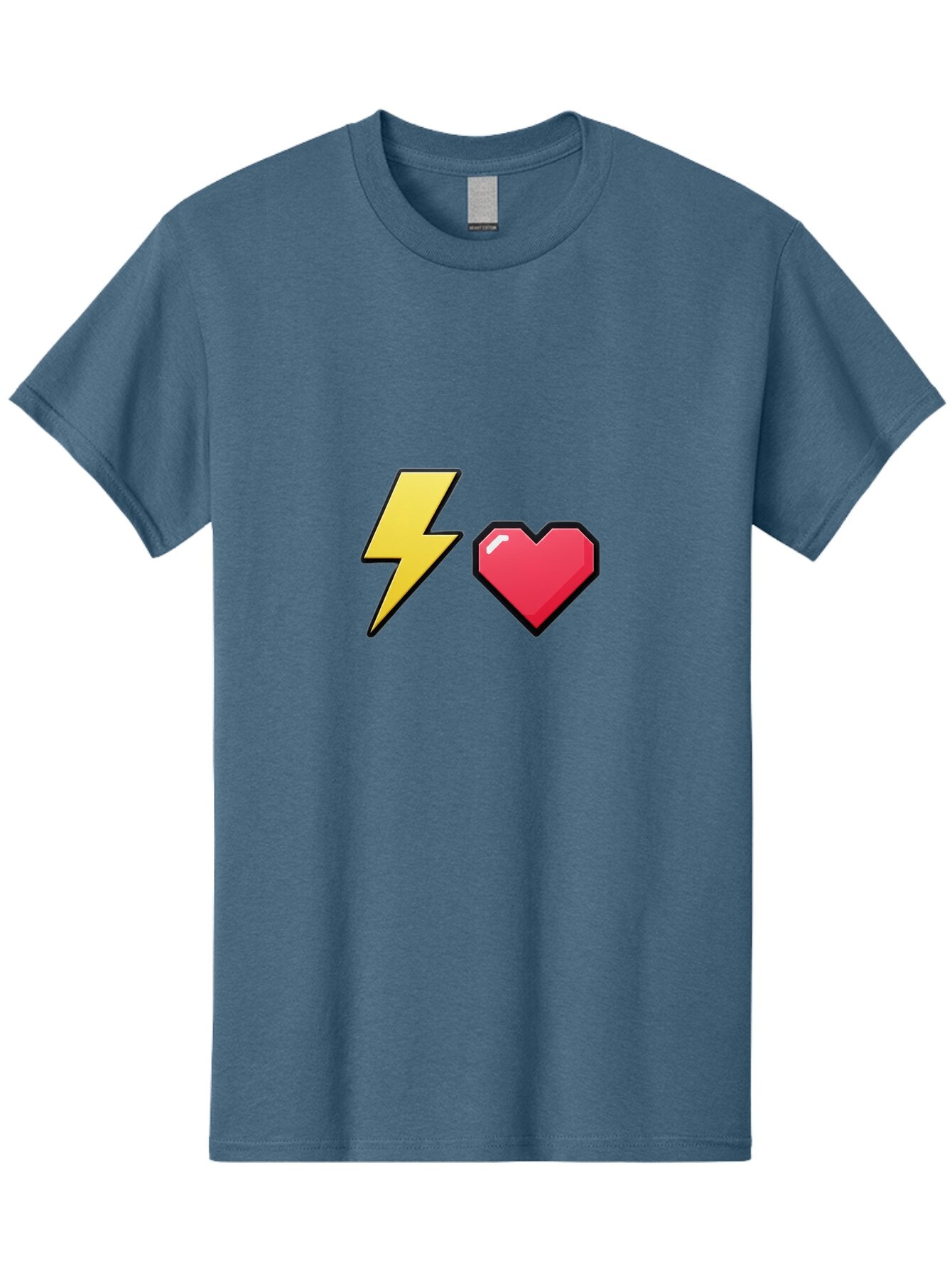 Lightning-Heart-4 Men'S Graphic Tee, 100% Cotton, Comfortable Casual Summer Wear, Machine Washable, Vintage Camera, Old Camera, Antique Camera, Black Camera, Classic Photography, Photography Equipment, Nostalgic Device, Film Camera, Camera Art Bap674 14