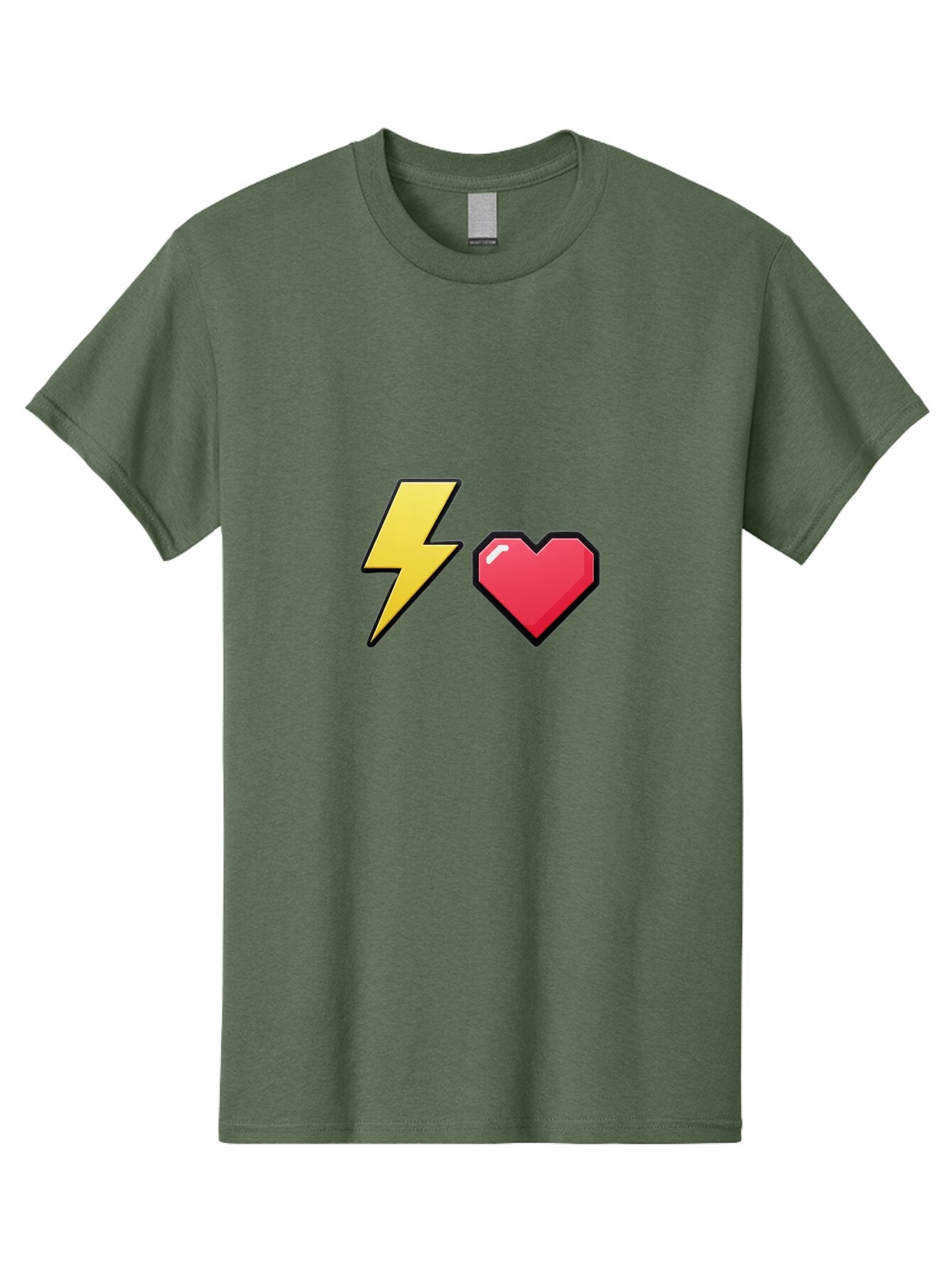 Lightning-Heart-4 Men'S Graphic Tee, 100% Cotton, Comfortable Casual Summer Wear, Machine Washable, Vintage Camera, Old Camera, Antique Camera, Black Camera, Classic Photography, Photography Equipment, Nostalgic Device, Film Camera, Camera Art Bap674 8