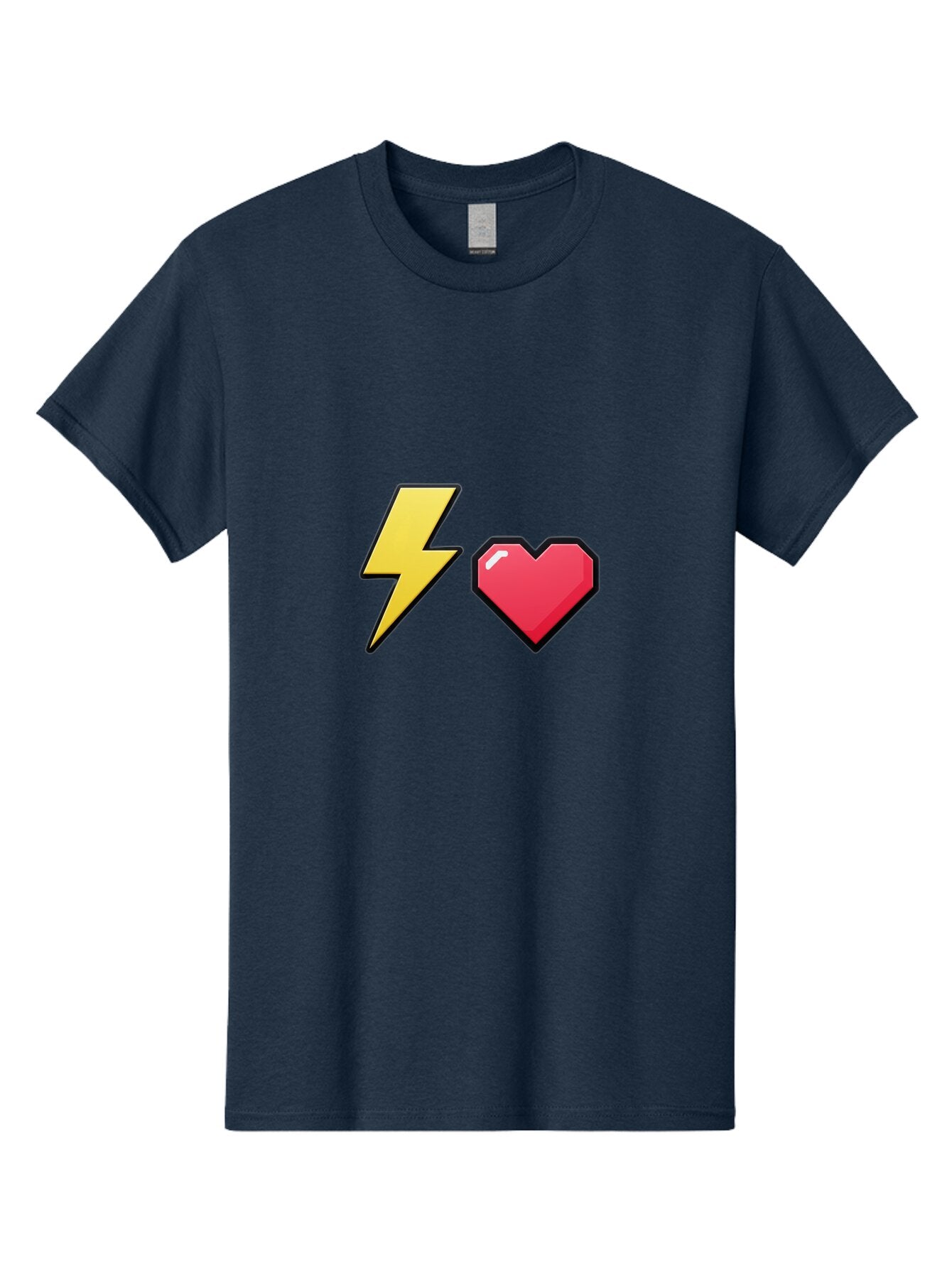 Lightning-Heart-4 Men'S Graphic Tee, 100% Cotton, Comfortable Casual Summer Wear, Machine Washable, Vintage Camera, Old Camera, Antique Camera, Black Camera, Classic Photography, Photography Equipment, Nostalgic Device, Film Camera, Camera Art Bap674 11