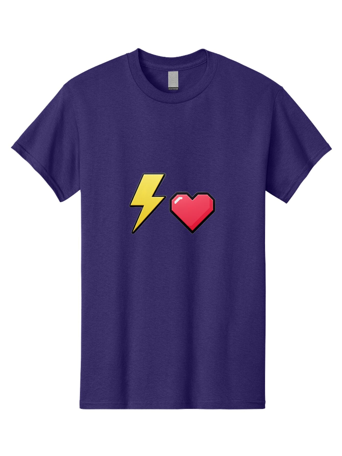 Lightning-Heart-4 Men'S Graphic Tee, 100% Cotton, Comfortable Casual Summer Wear, Machine Washable, Vintage Camera, Old Camera, Antique Camera, Black Camera, Classic Photography, Photography Equipment, Nostalgic Device, Film Camera, Camera Art Bap674 15
