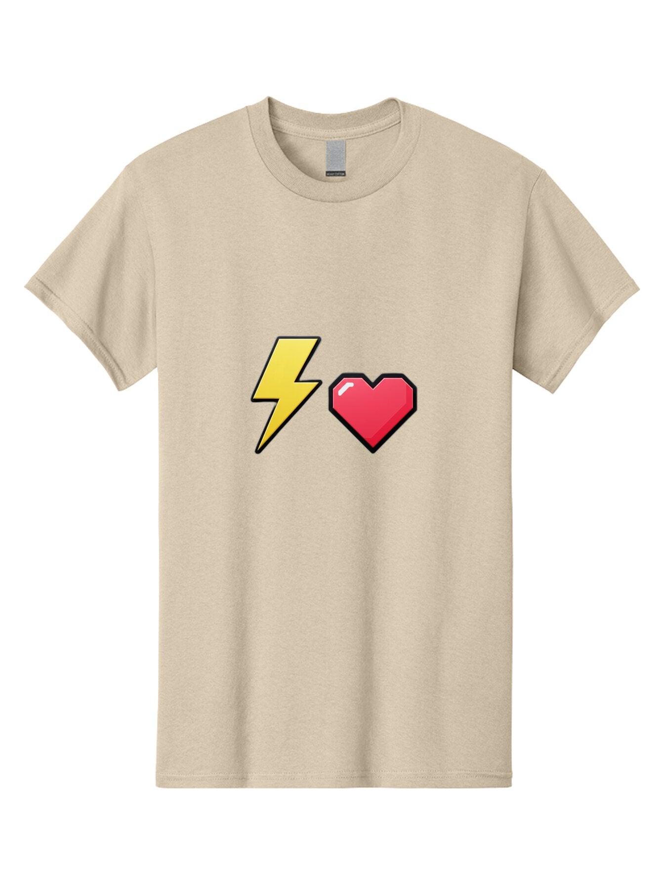 Lightning-Heart-4 Men'S Graphic Tee, 100% Cotton, Comfortable Casual Summer Wear, Machine Washable, Vintage Camera, Old Camera, Antique Camera, Black Camera, Classic Photography, Photography Equipment, Nostalgic Device, Film Camera, Camera Art Bap674 5