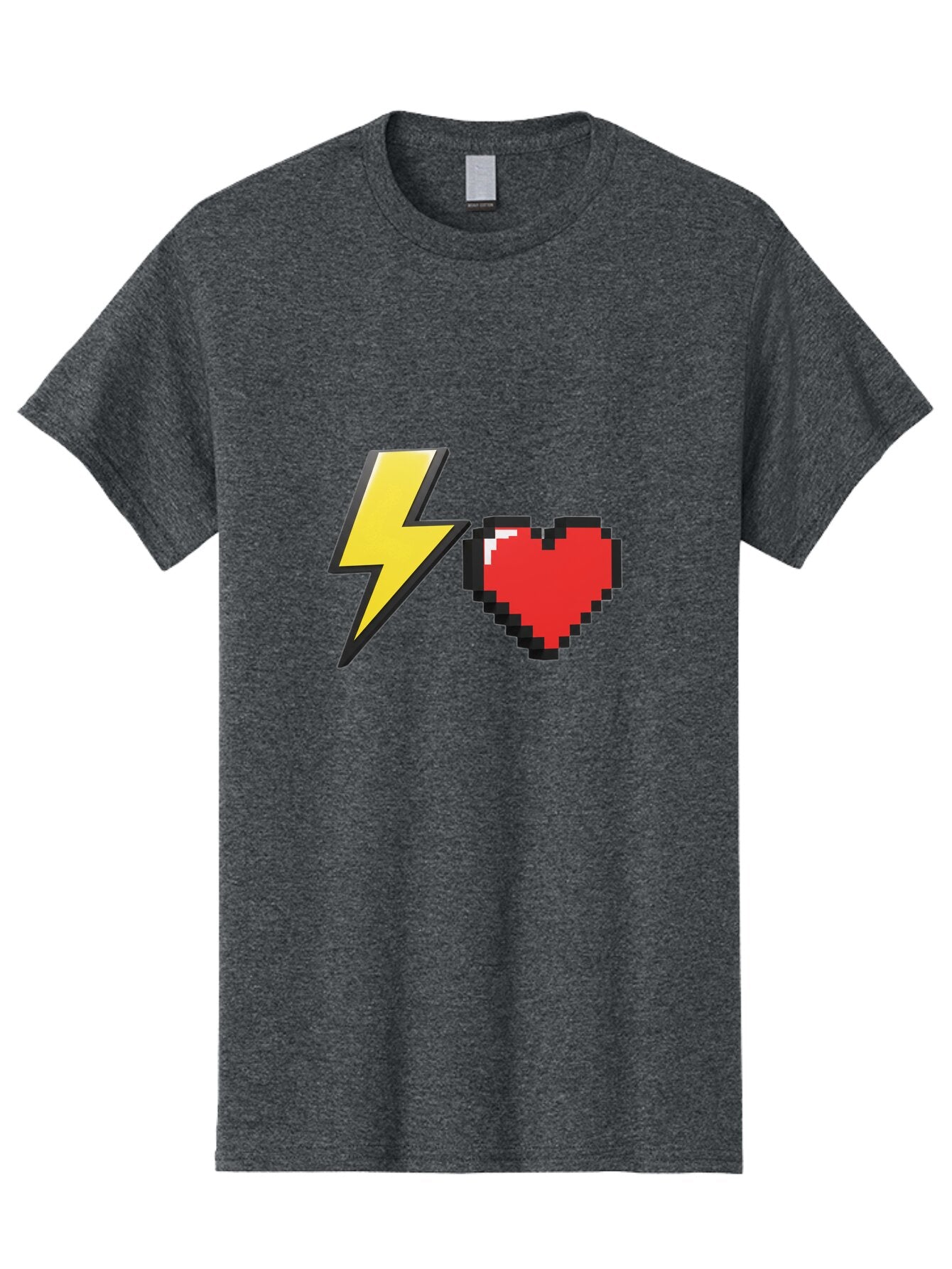 Lightning-Heart-5 Men'S Graphic Tee, 100% Cotton, Comfortable Casual Summer Wear, Machine Washable, Vintage Camera, Old Camera, Antique Camera, Black Camera, Classic Photography, Photography Equipment, Nostalgic Device, Film Camera, Camera Art Bap675 8