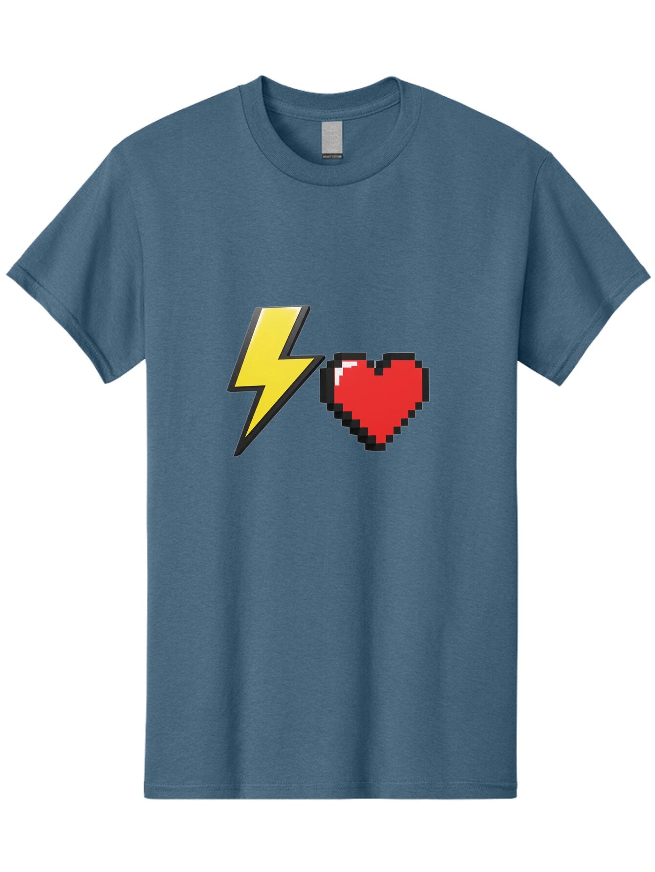 Lightning-Heart-5 Men'S Graphic Tee, 100% Cotton, Comfortable Casual Summer Wear, Machine Washable, Vintage Camera, Old Camera, Antique Camera, Black Camera, Classic Photography, Photography Equipment, Nostalgic Device, Film Camera, Camera Art Bap675 14