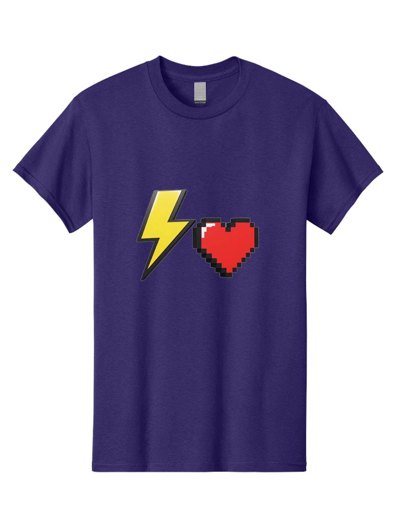 Lightning-Heart-5 Men'S Graphic Tee, 100% Cotton, Comfortable Casual Summer Wear, Machine Washable, Vintage Camera, Old Camera, Antique Camera, Black Camera, Classic Photography, Photography Equipment, Nostalgic Device, Film Camera, Camera Art Bap675 15