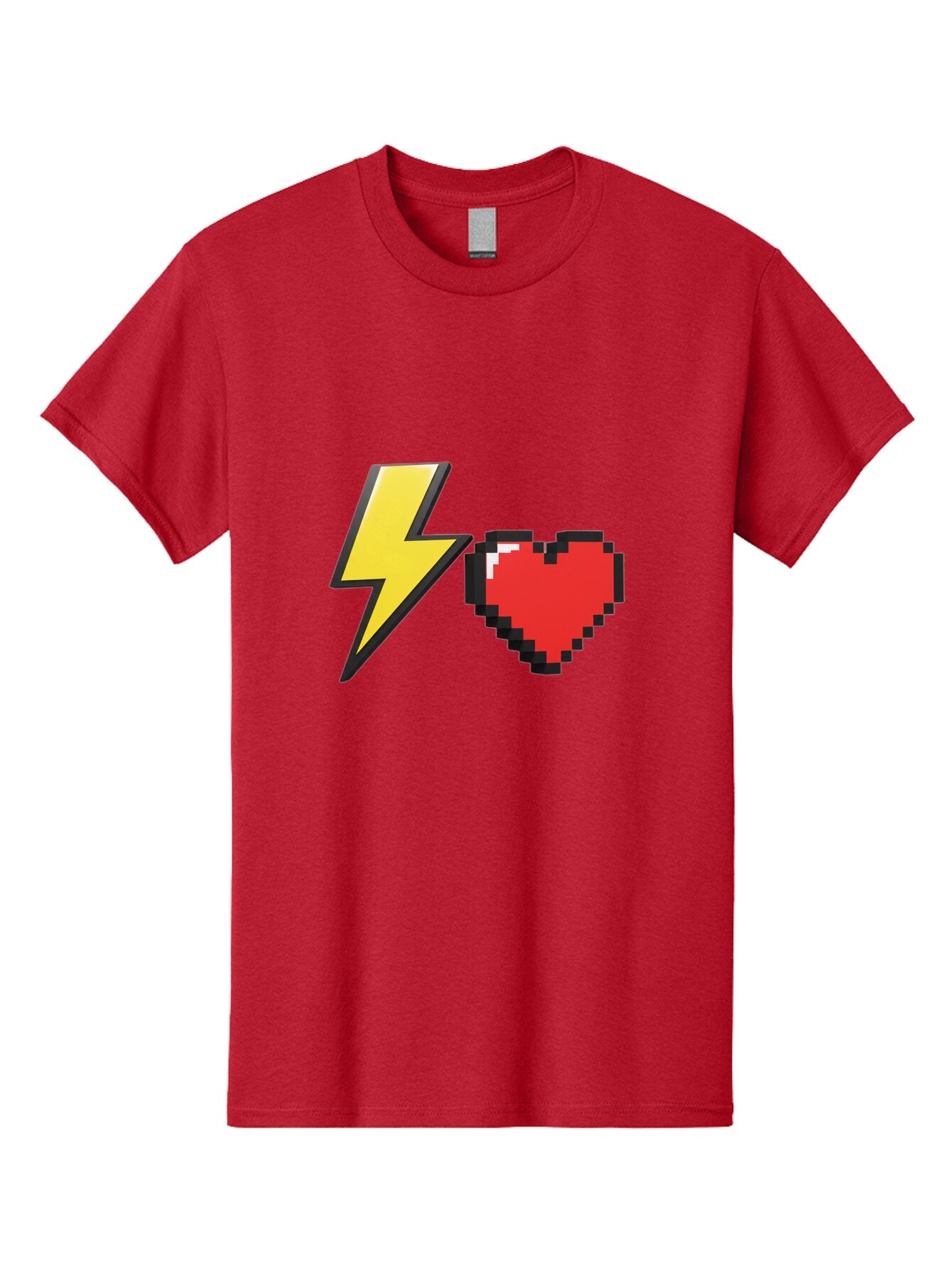 Lightning-Heart-5 Men'S Graphic Tee, 100% Cotton, Comfortable Casual Summer Wear, Machine Washable, Vintage Camera, Old Camera, Antique Camera, Black Camera, Classic Photography, Photography Equipment, Nostalgic Device, Film Camera, Camera Art Bap675 10