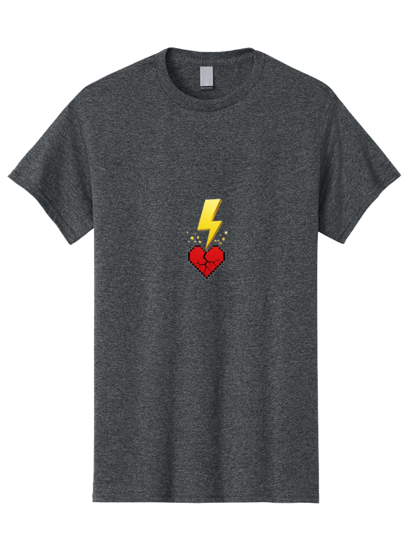 Lightning-Heart-6 Men'S Graphic Tee, 100% Cotton, Comfortable Casual Summer Wear, Machine Washable, Vintage Camera, Old Camera, Antique Camera, Black Camera, Classic Photography, Photography Equipment, Nostalgic Device, Film Camera, Camera Art Bap676 7