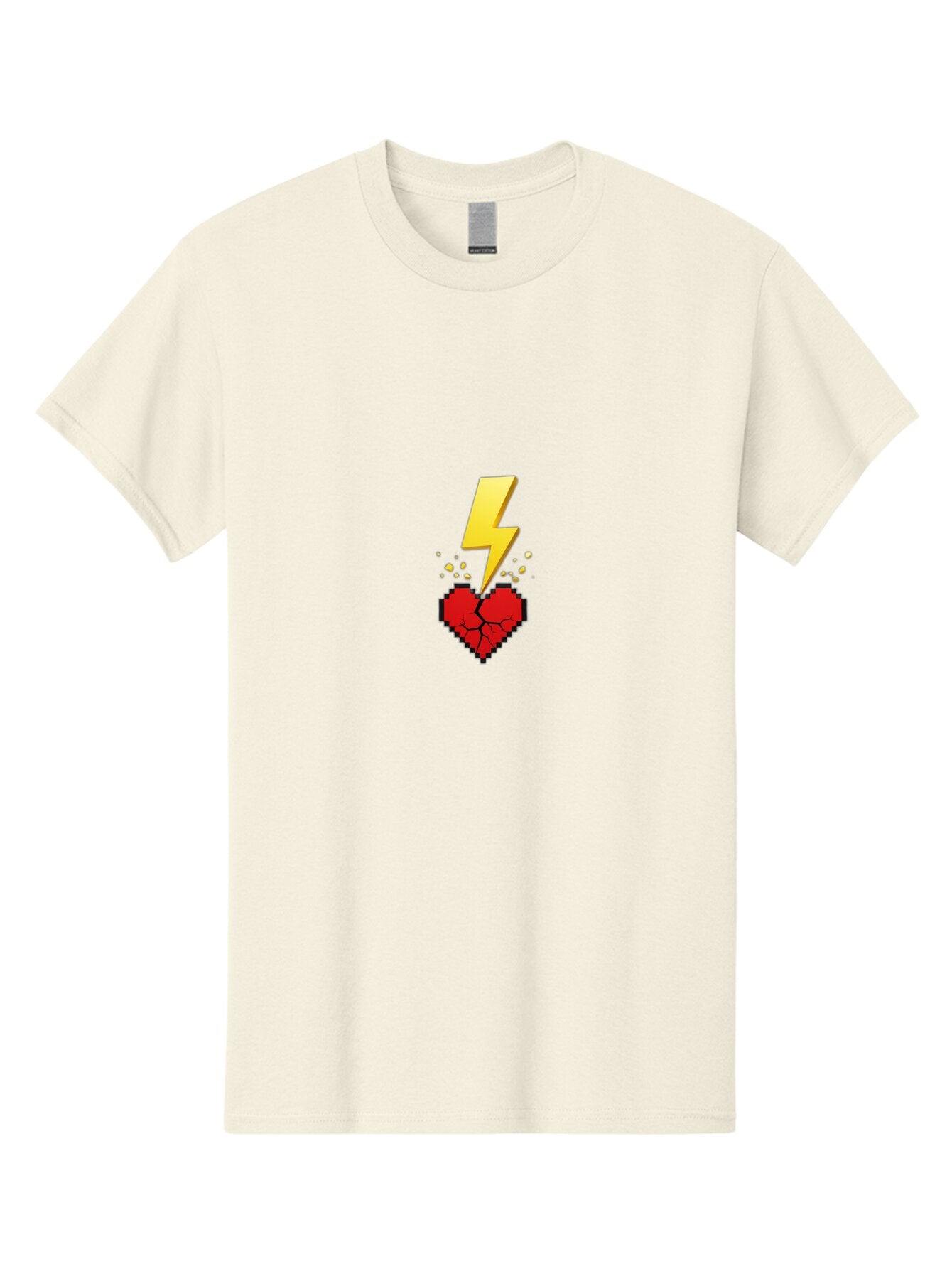 Lightning-Heart-6 Men'S Graphic Tee, 100% Cotton, Comfortable Casual Summer Wear, Machine Washable, Vintage Camera, Old Camera, Antique Camera, Black Camera, Classic Photography, Photography Equipment, Nostalgic Device, Film Camera, Camera Art Bap676