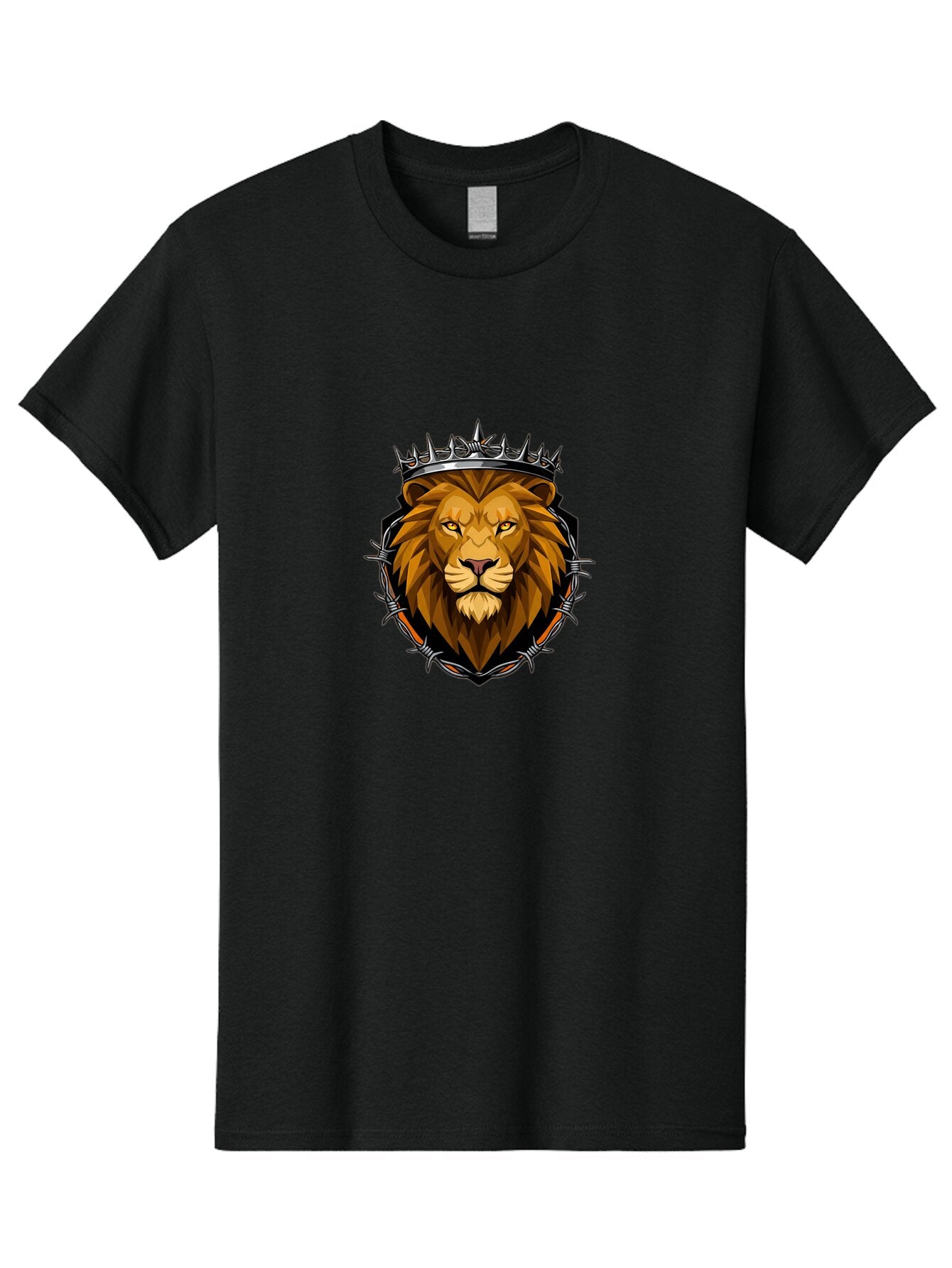 Lion-Head-Crown Men'S Graphic Tee, 100% Cotton, Comfortable Casual Summer Wear, Machine Washable, Vintage Camera, Old Camera, Antique Camera, Black Camera, Classic Photography, Photography Equipment, Nostalgic Device, Film Camera, Camera Art Bap679