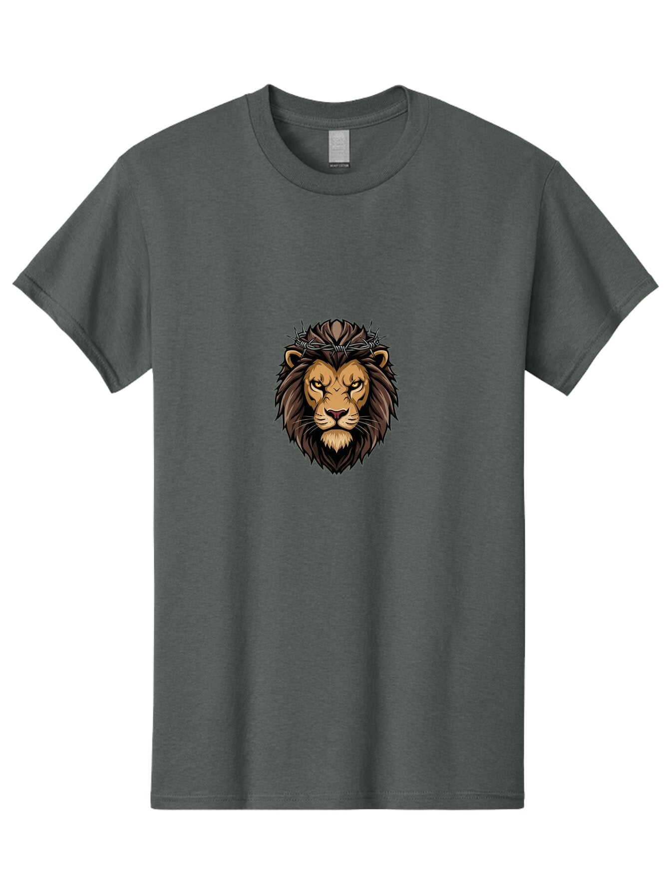 Lion-Head-With-Crown-Of-Thorns Men'S Graphic Tee, 100% Cotton, Comfortable Casual Summer Wear, Machine Washable, Vintage Camera, Old Camera, Antique Camera, Black Camera, Classic Photography, Photography Equipment, Nostalgic Device, Bap681 15